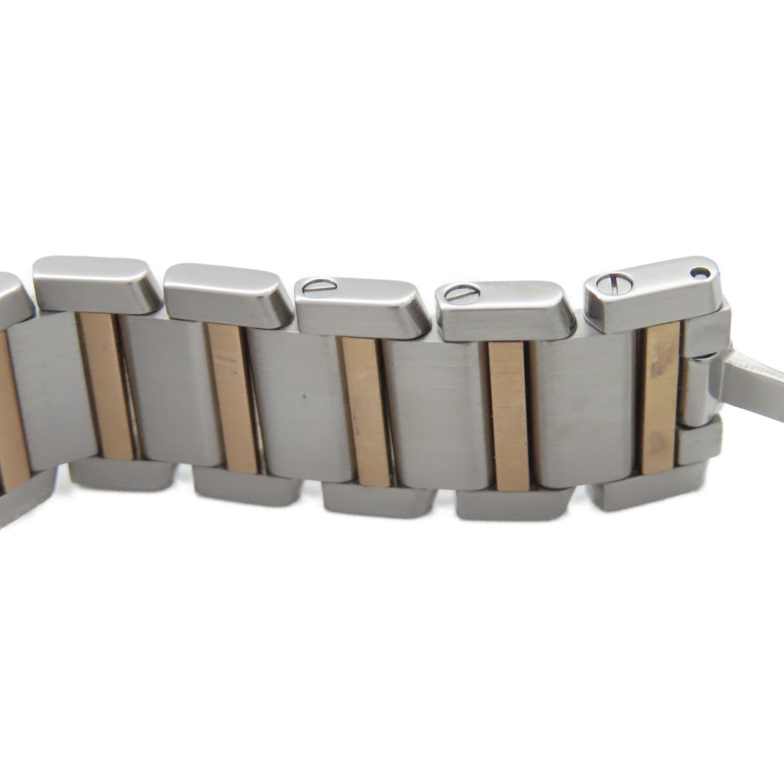 CARTIER Tank Francaise 160th Anniversary不鏽鋼/18K黃金手錶石英機芯粉紅色