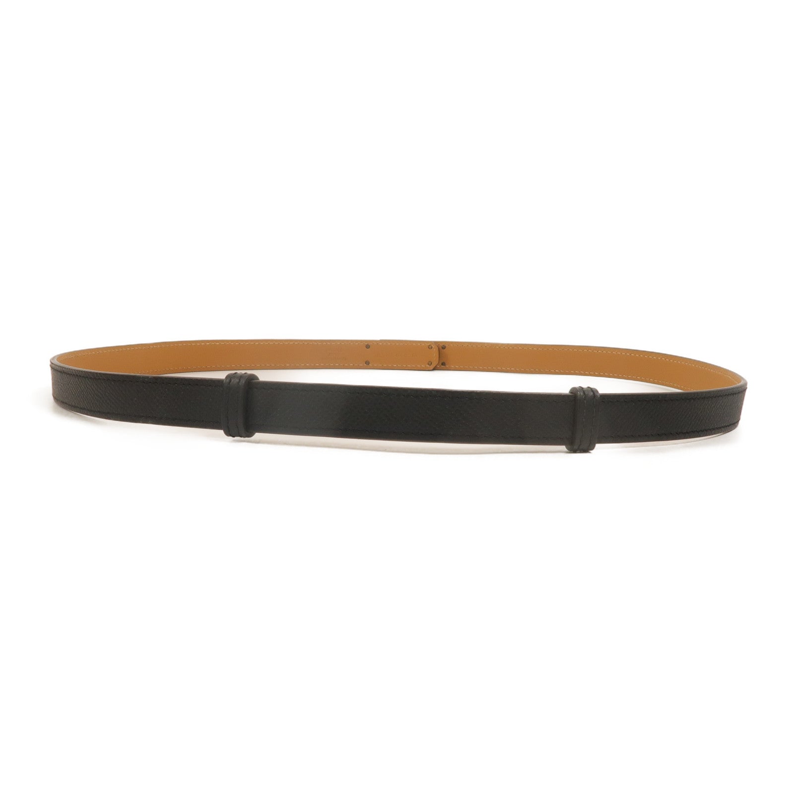 HERMES 【激減優惠】Epsom皮革Kelly Pocket 18 Belt皮帶Noir