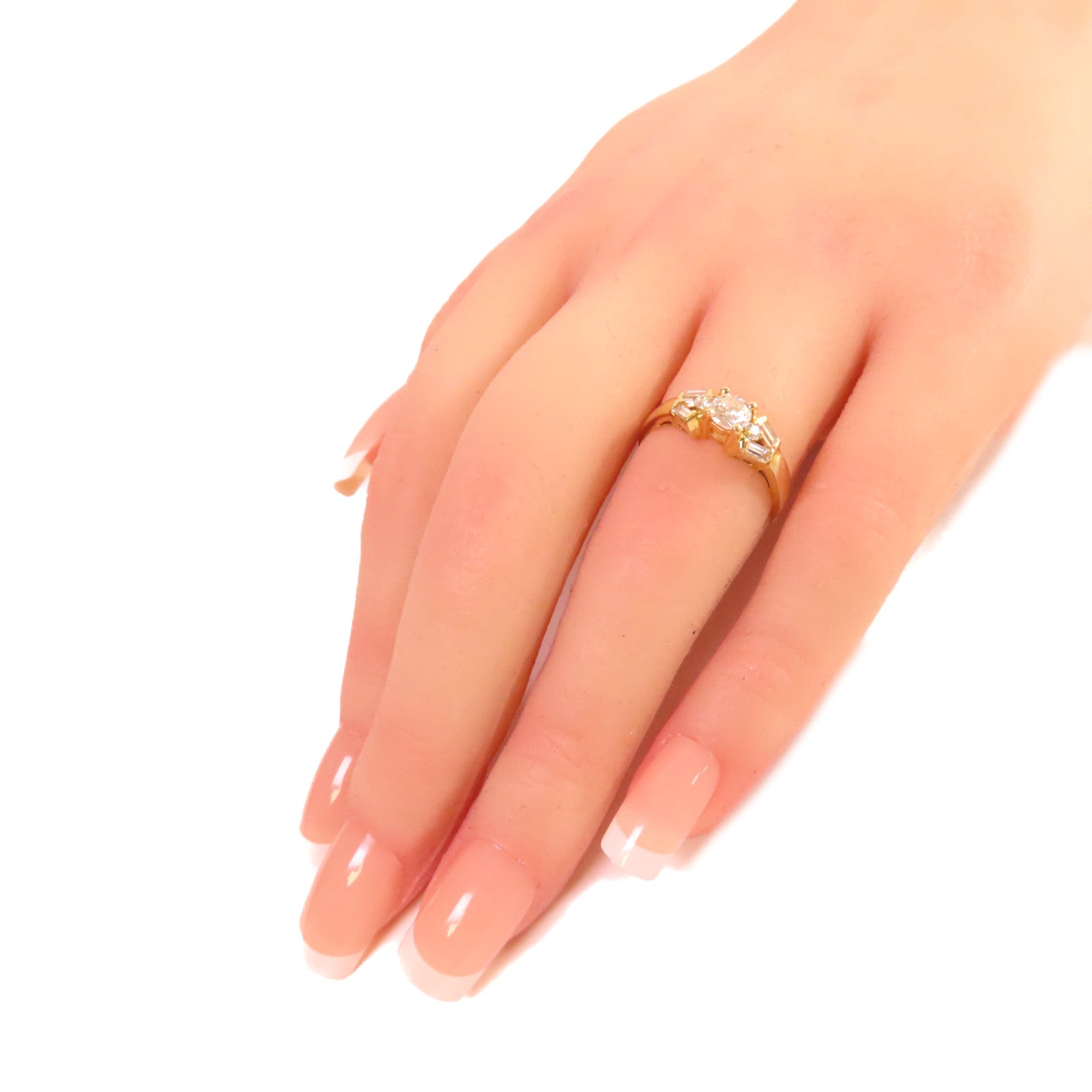 JEWELRY 【激減優惠】18K黃金/鑽石Diamond Ring戒指US#5.75