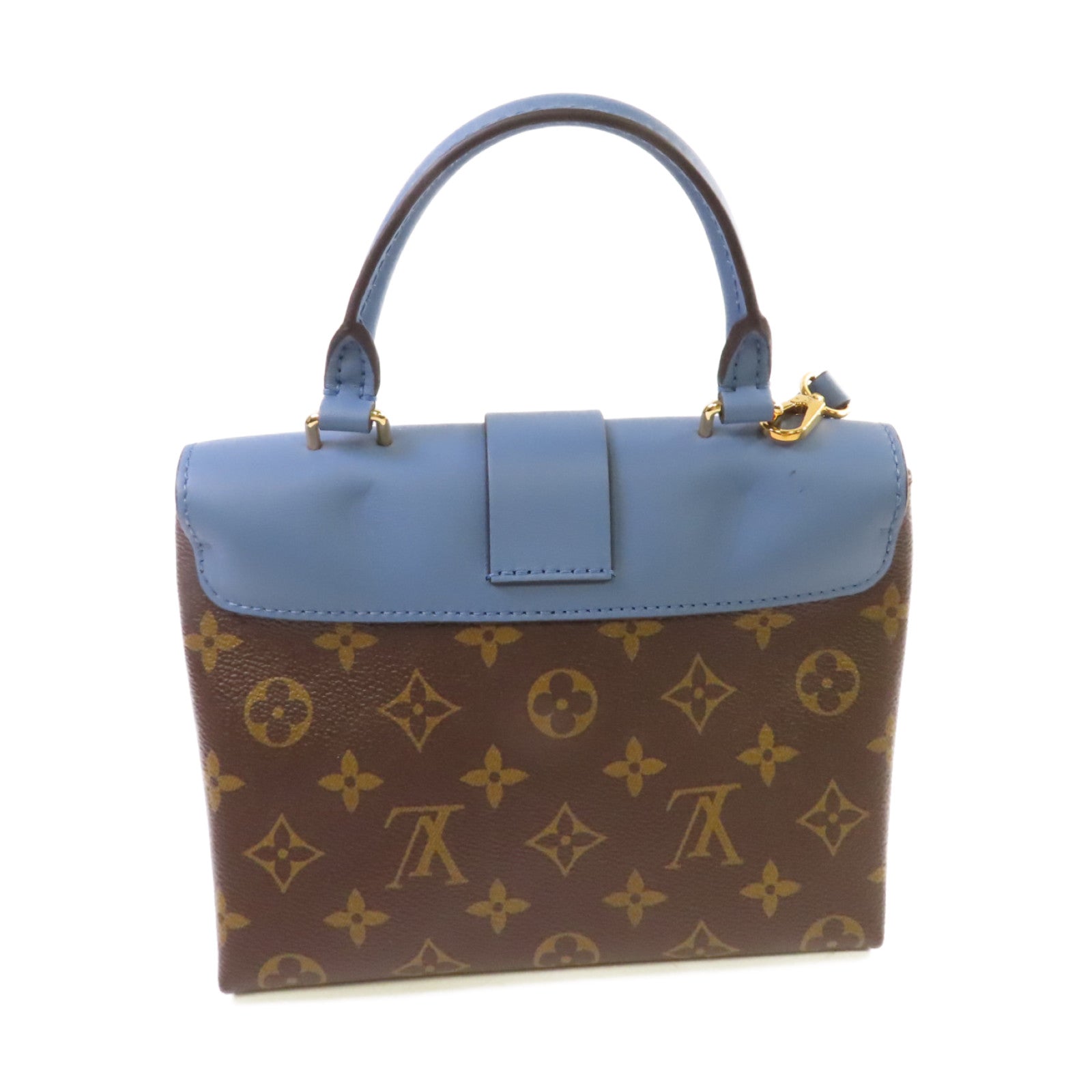 LOUIS VUITTON Monogram Locky BB 2Way Shoulder Bag金扣手挽肩背兩用袋啡色/藍色