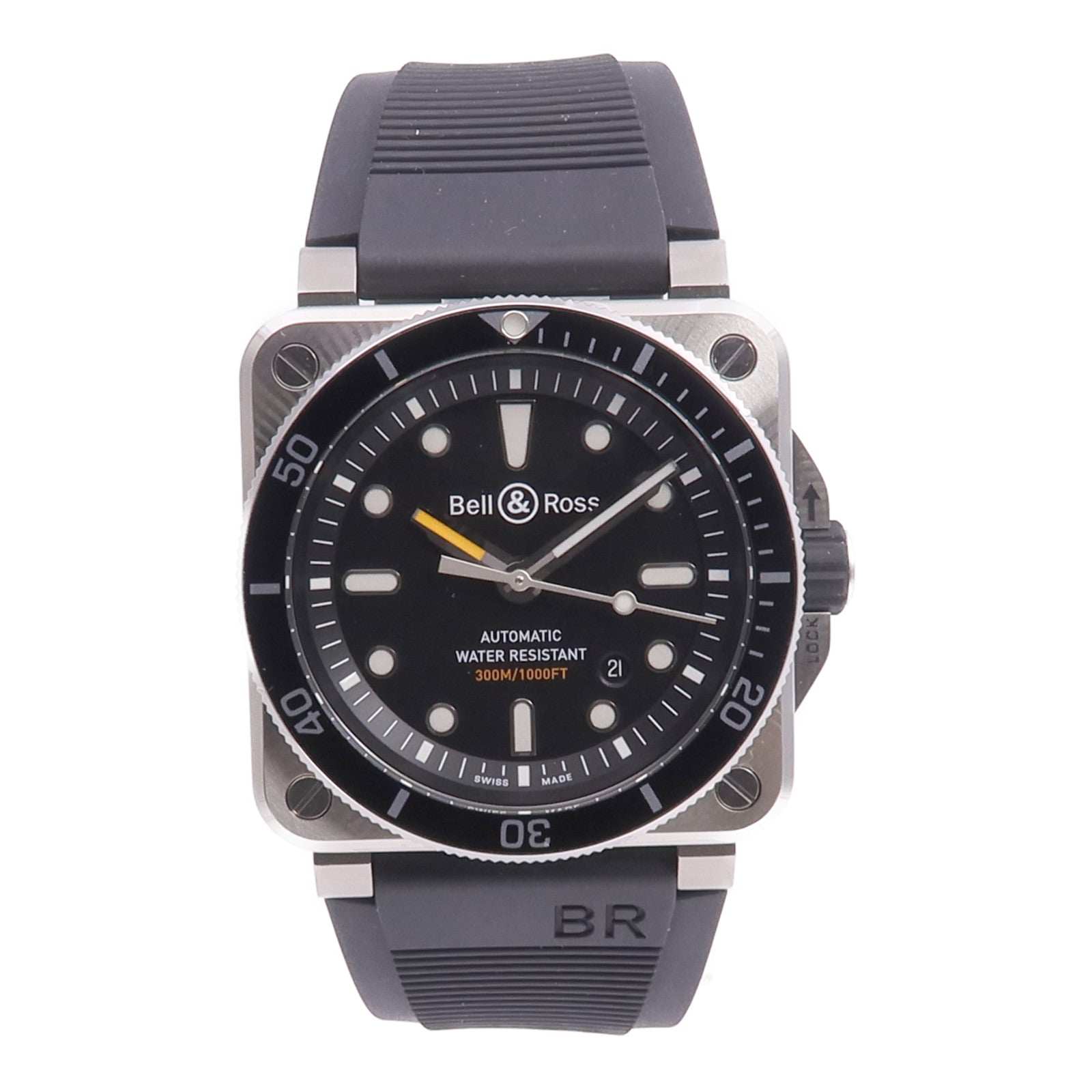 BELL&ROSS Diver Black Steel BR0392-D-BL-ST/SRB
