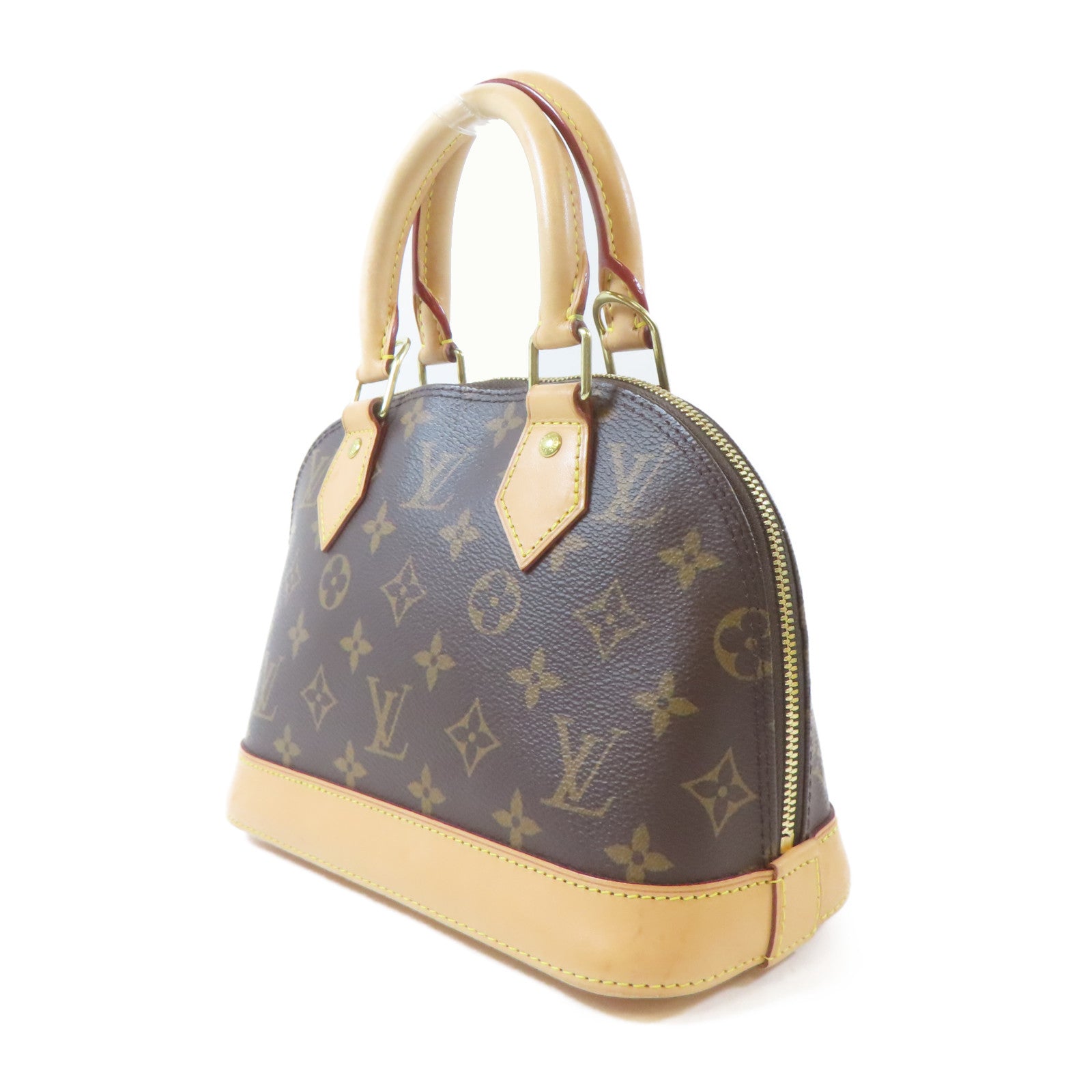 LOUIS VUITTON 【激減優惠】Monogram Alma BB金扣手挽肩背兩用袋啡色