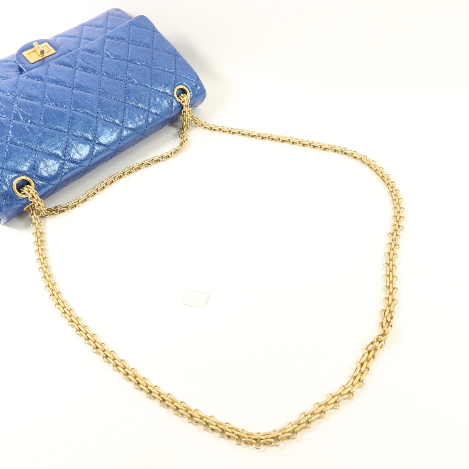 CHANEL 牛皮皮革2.55 Large Reissue金扣鏈帶肩背袋