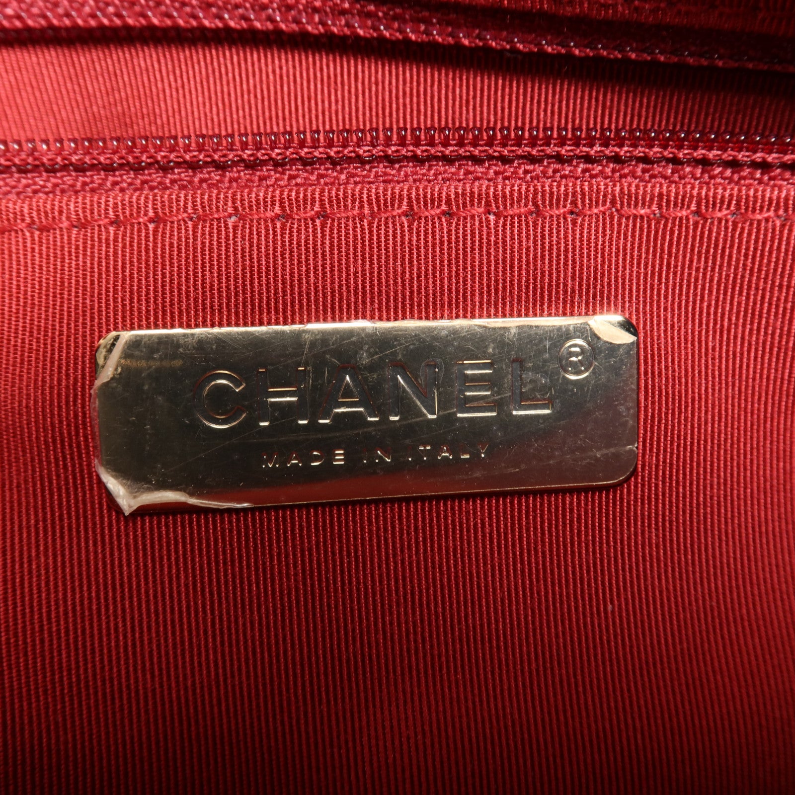 CHANEL 牛皮皮革Shoulder Bag金扣手挽肩背兩用袋
