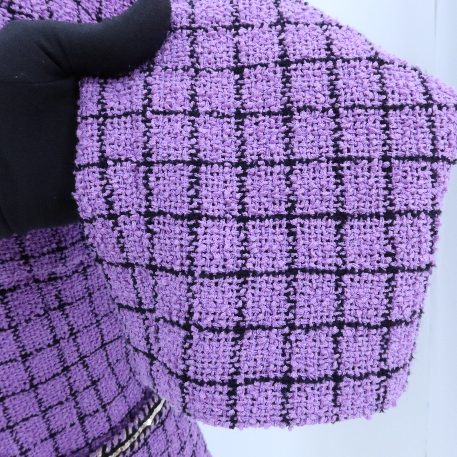 CHANEL Cotton/Polyamide Tweed Collarless Jacket外套