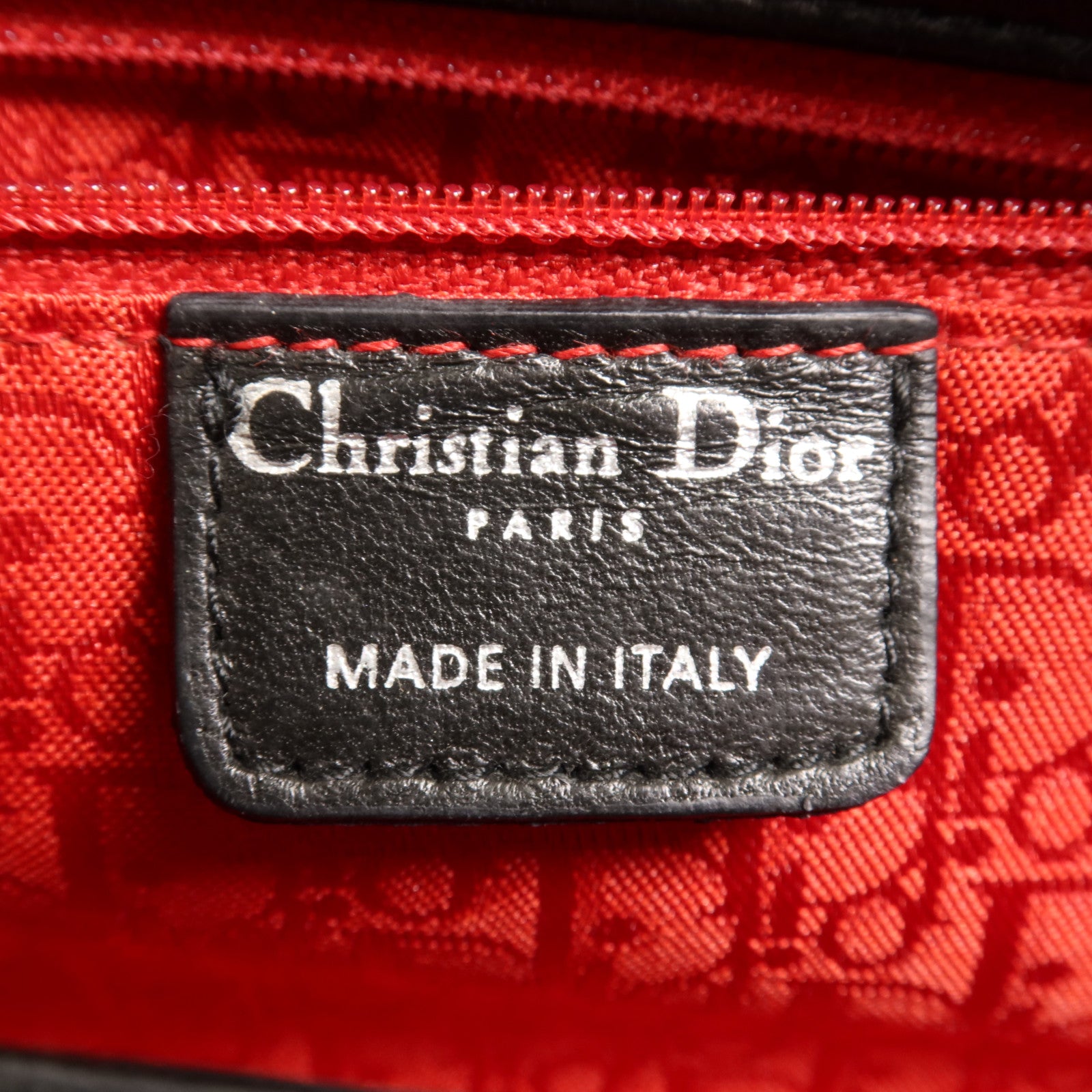 Dior 羊皮皮革Shoulder Bag銀扣肩背袋