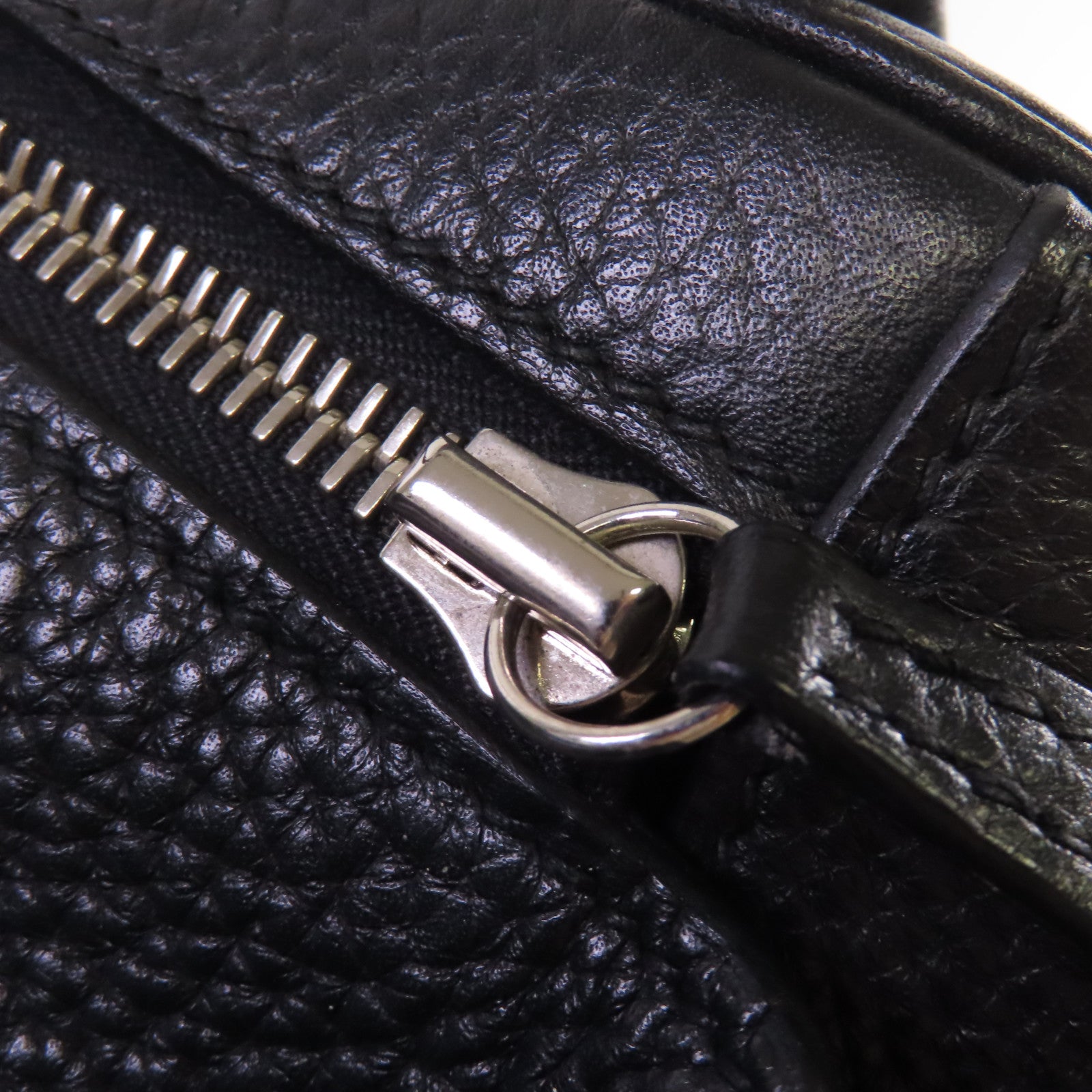 HERMES 【激減優惠】Clemence皮革Lindy 34 Shoulder Bag銀扣肩背袋黑色