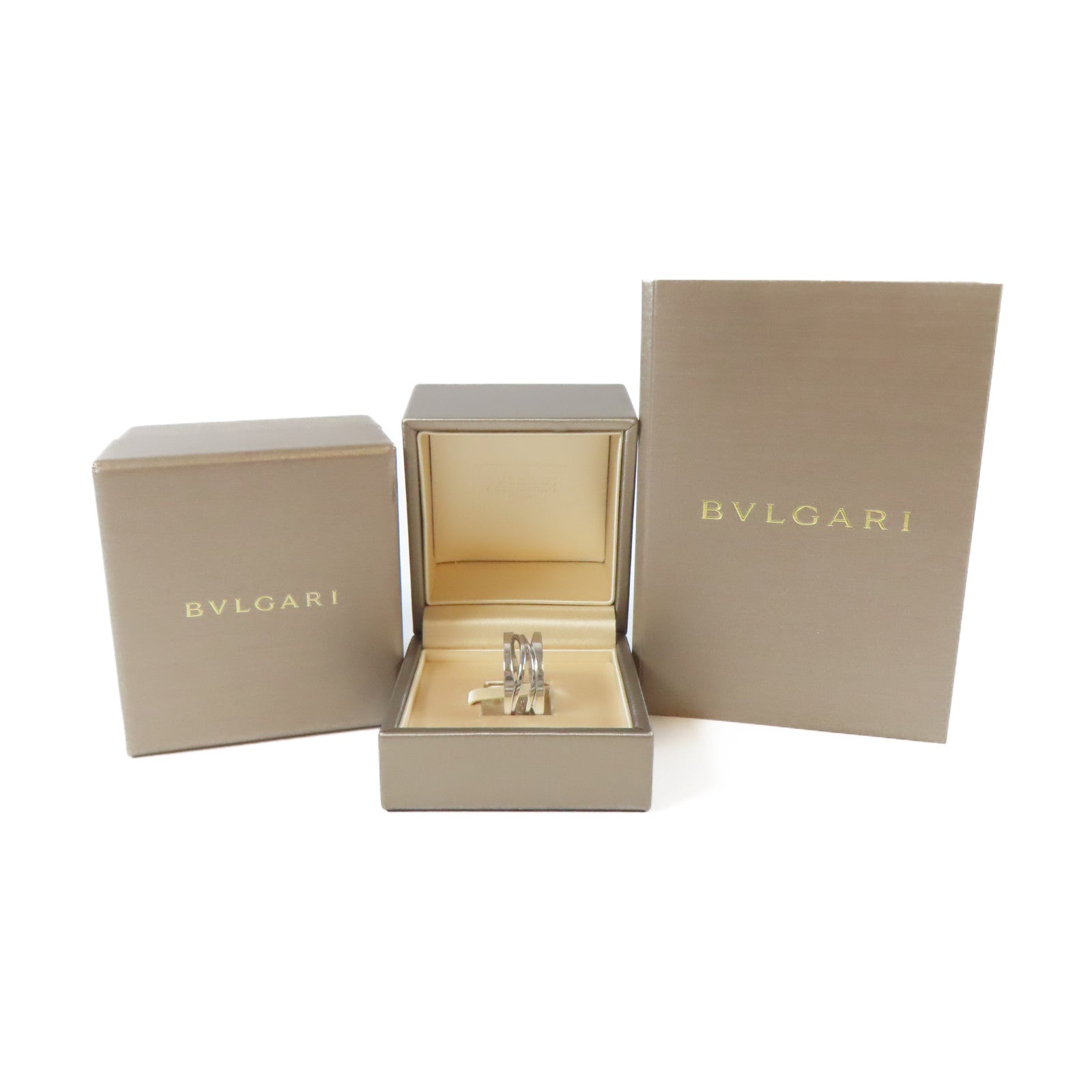 BVLGARI 18K白金B-zero1 Ring戒指Bvlgari#54/US#6.25