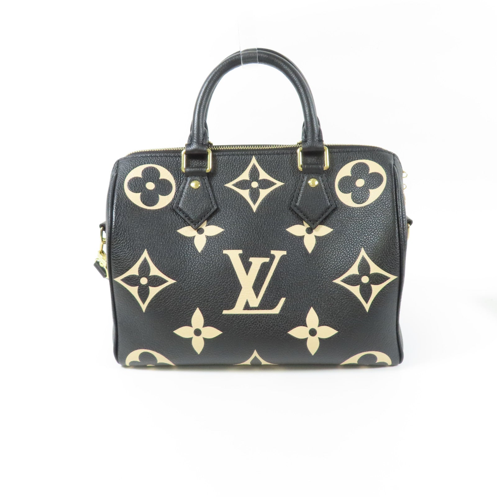 LOUIS VUITTON Monogram Empreinte Speedy Bandouliere 25金扣手挽肩背兩用袋