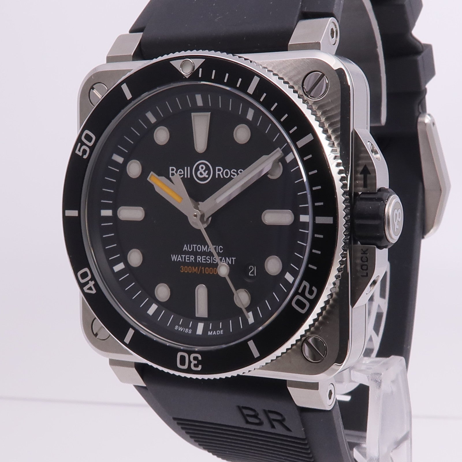 BELL&ROSS Diver Black Steel BR0392-D-BL-ST/SRB