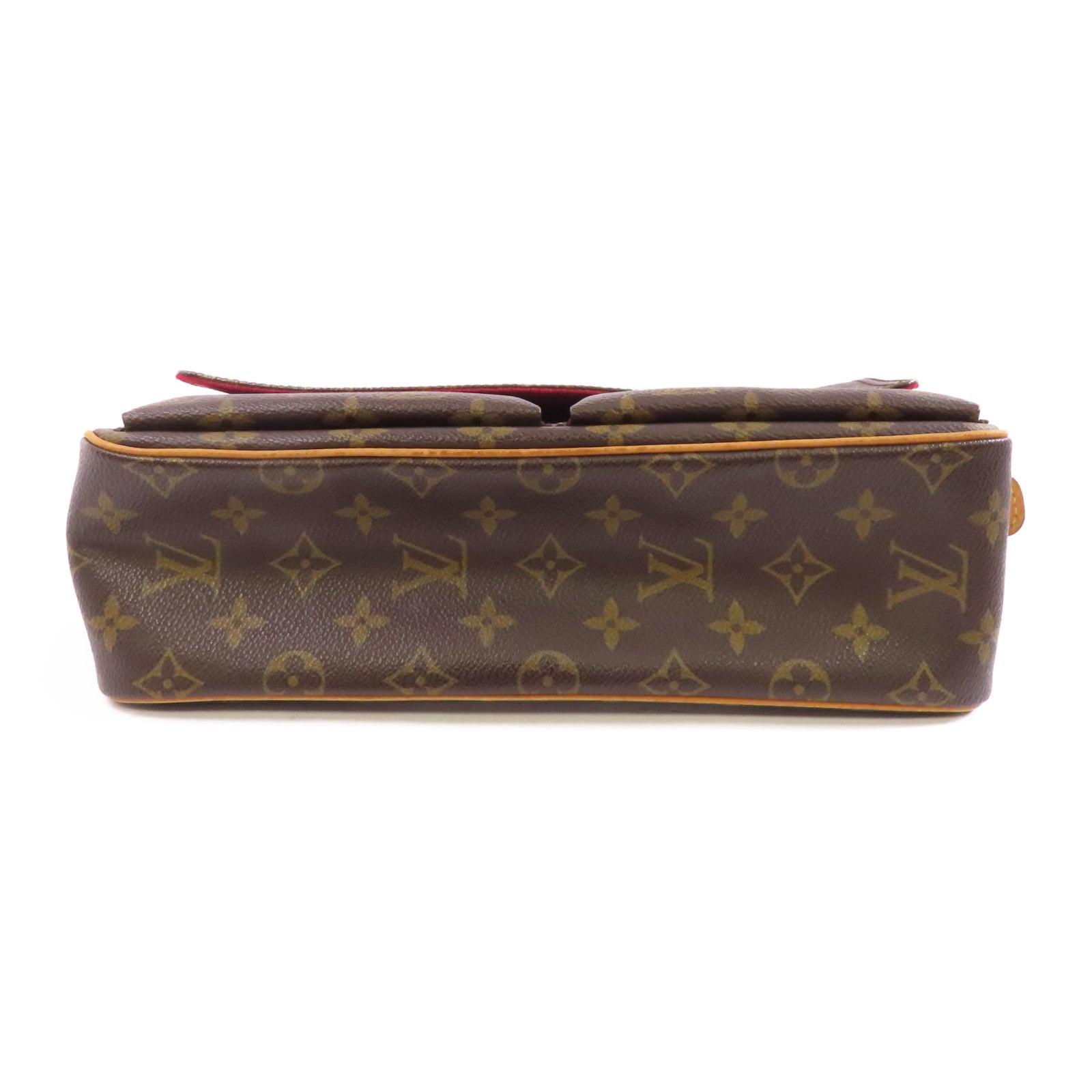 LOUIS VUITTON Monogram Viva Cite MM金扣肩背袋啡色