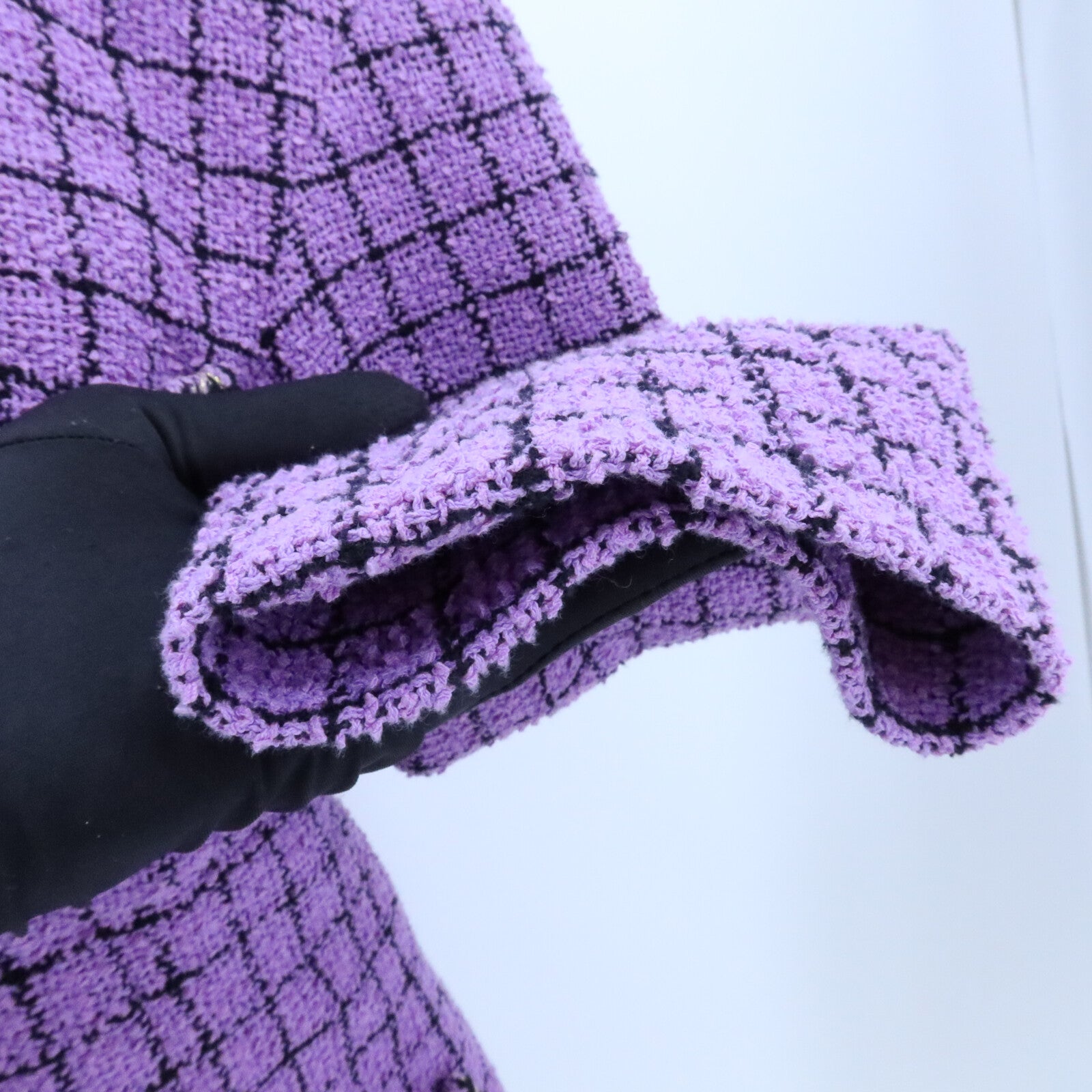 CHANEL Cotton/Polyamide Tweed Collarless Jacket外套
