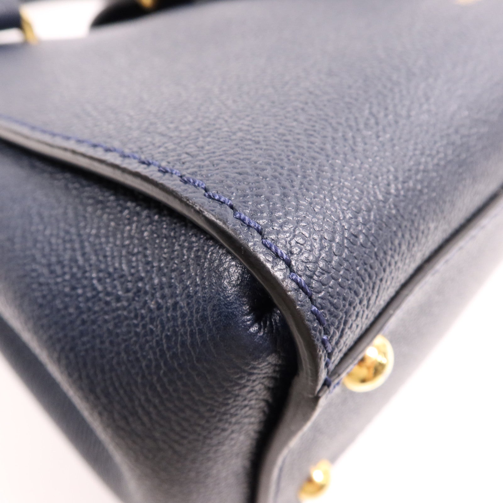 BURBERRY 牛皮皮革2Way Shoulder金扣手挽肩背兩用袋