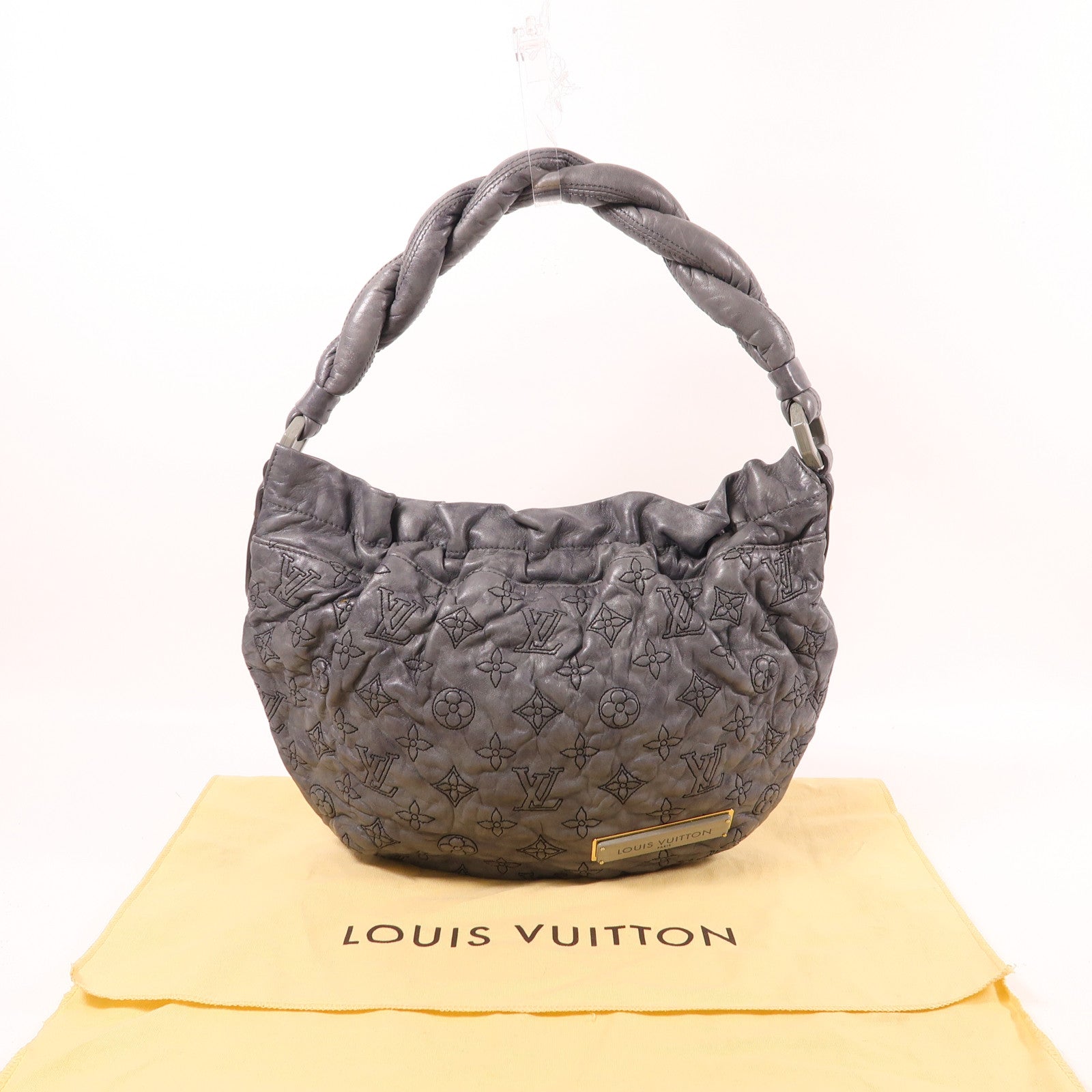 LOUIS VUITTON 羊皮皮革Olympe Nimbus PM金扣肩背袋