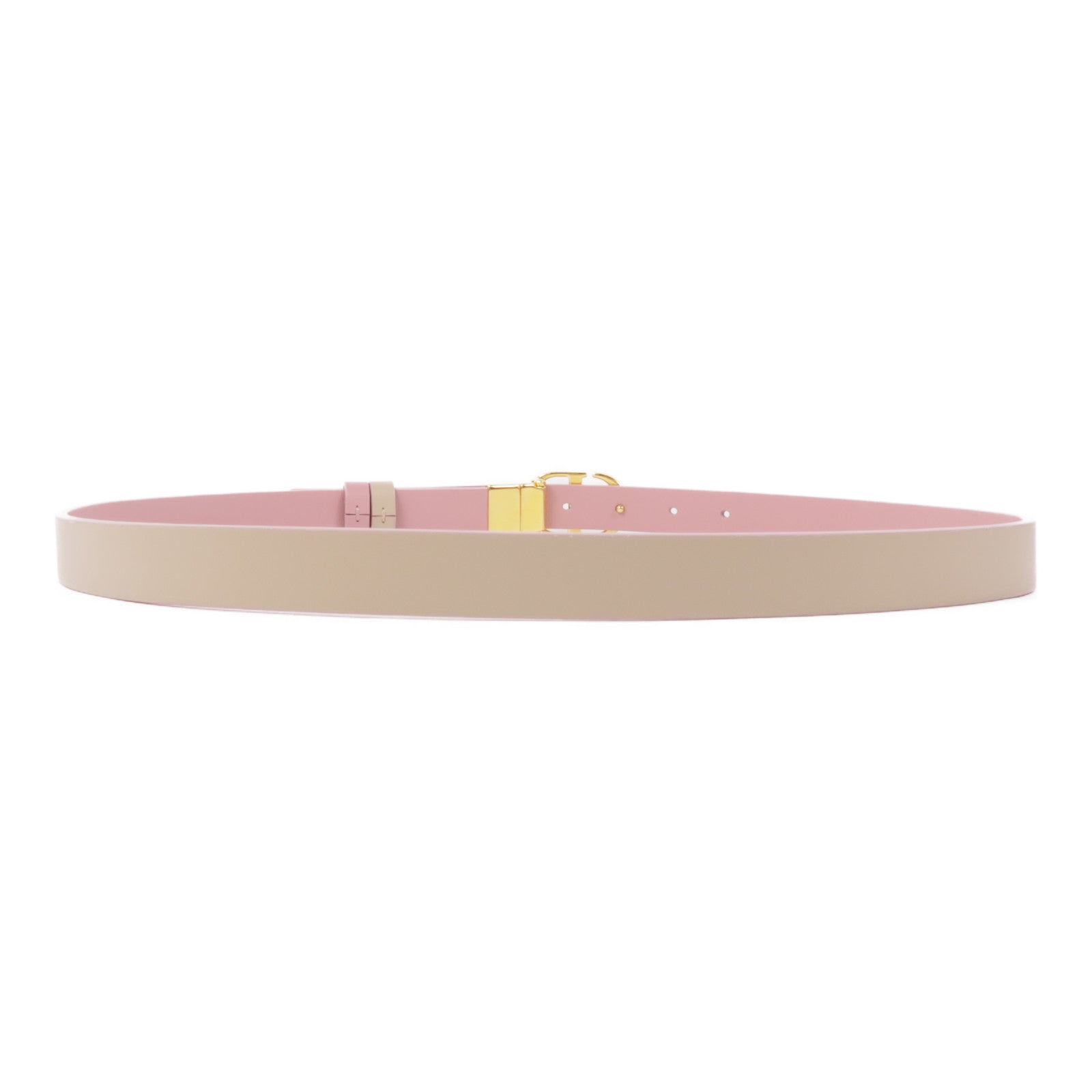 Dior 牛皮皮革Belt金扣皮帶