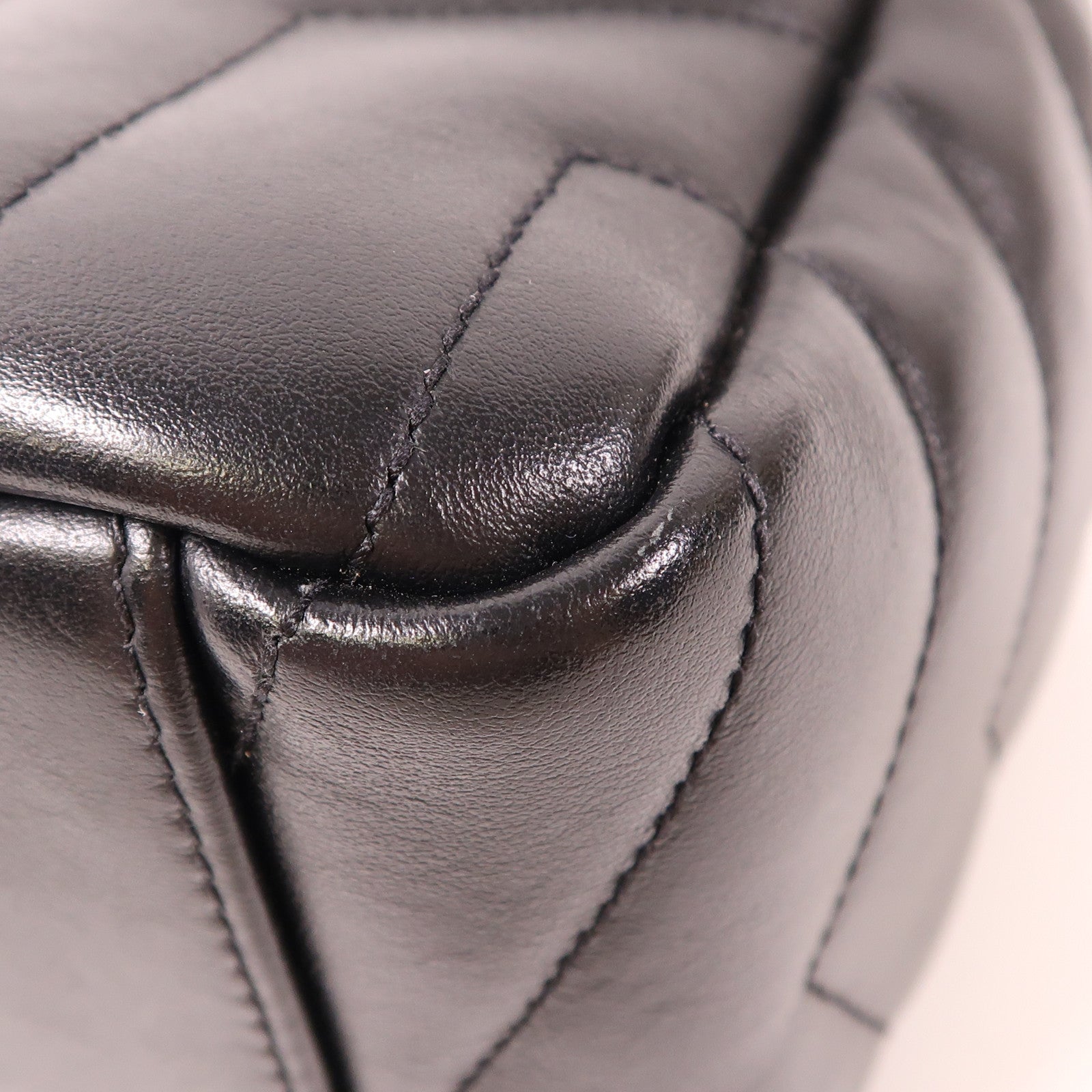 SAINT LAURENT 牛皮皮革Loulou Bag銀扣鏈帶肩背袋