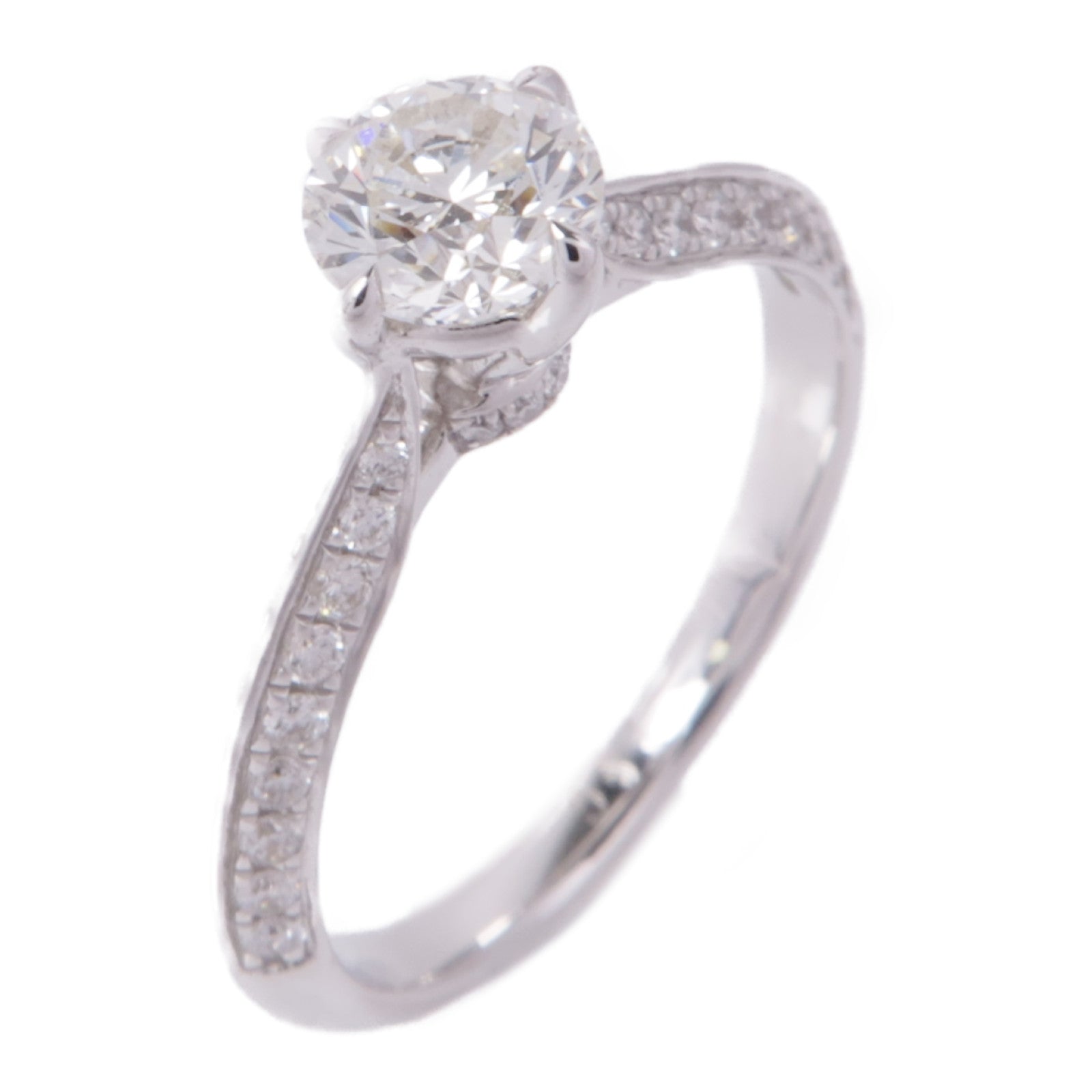 JEWELRY Diamond Ring 18K White Gold US#5
