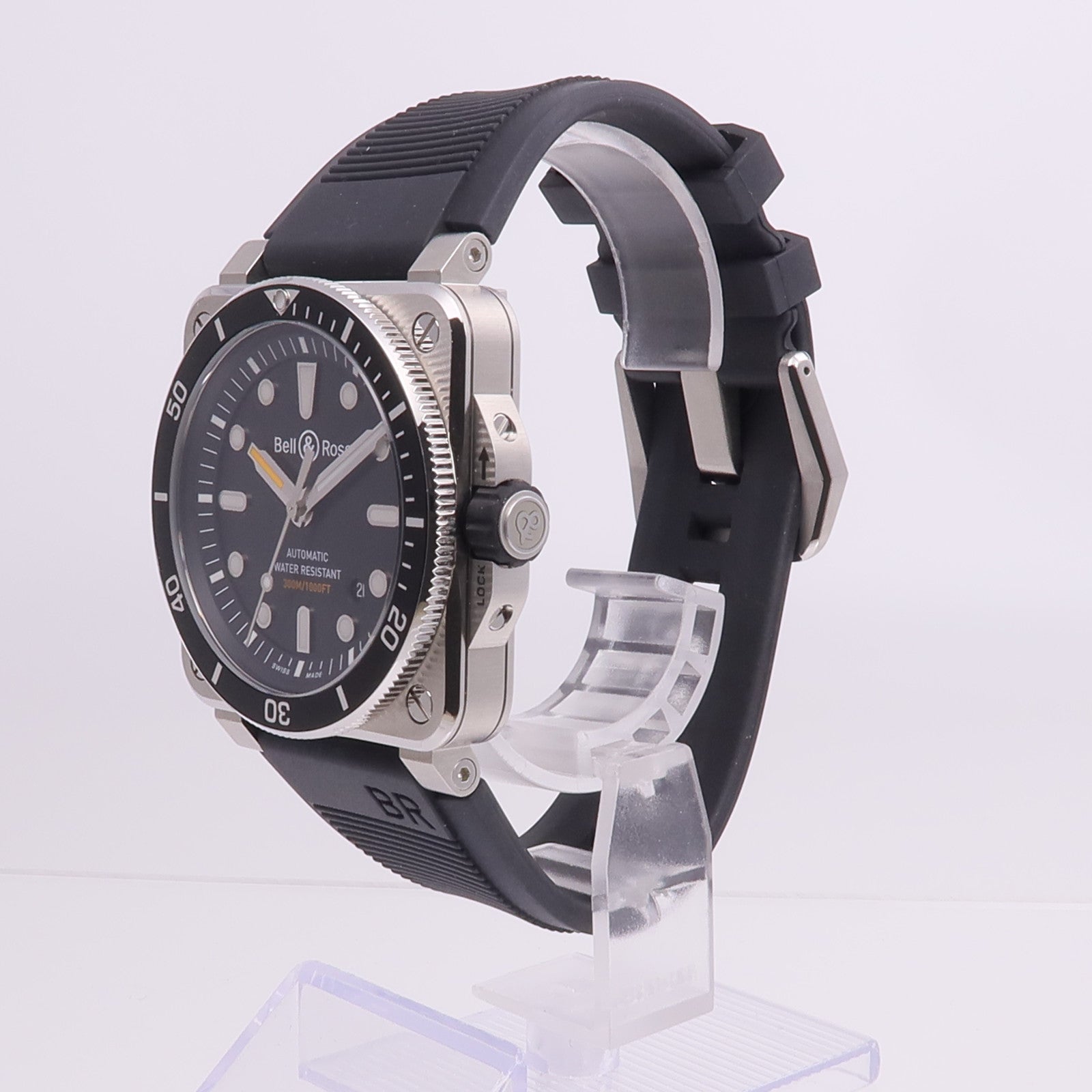 BELL&ROSS Diver Black Steel BR0392-D-BL-ST/SRB