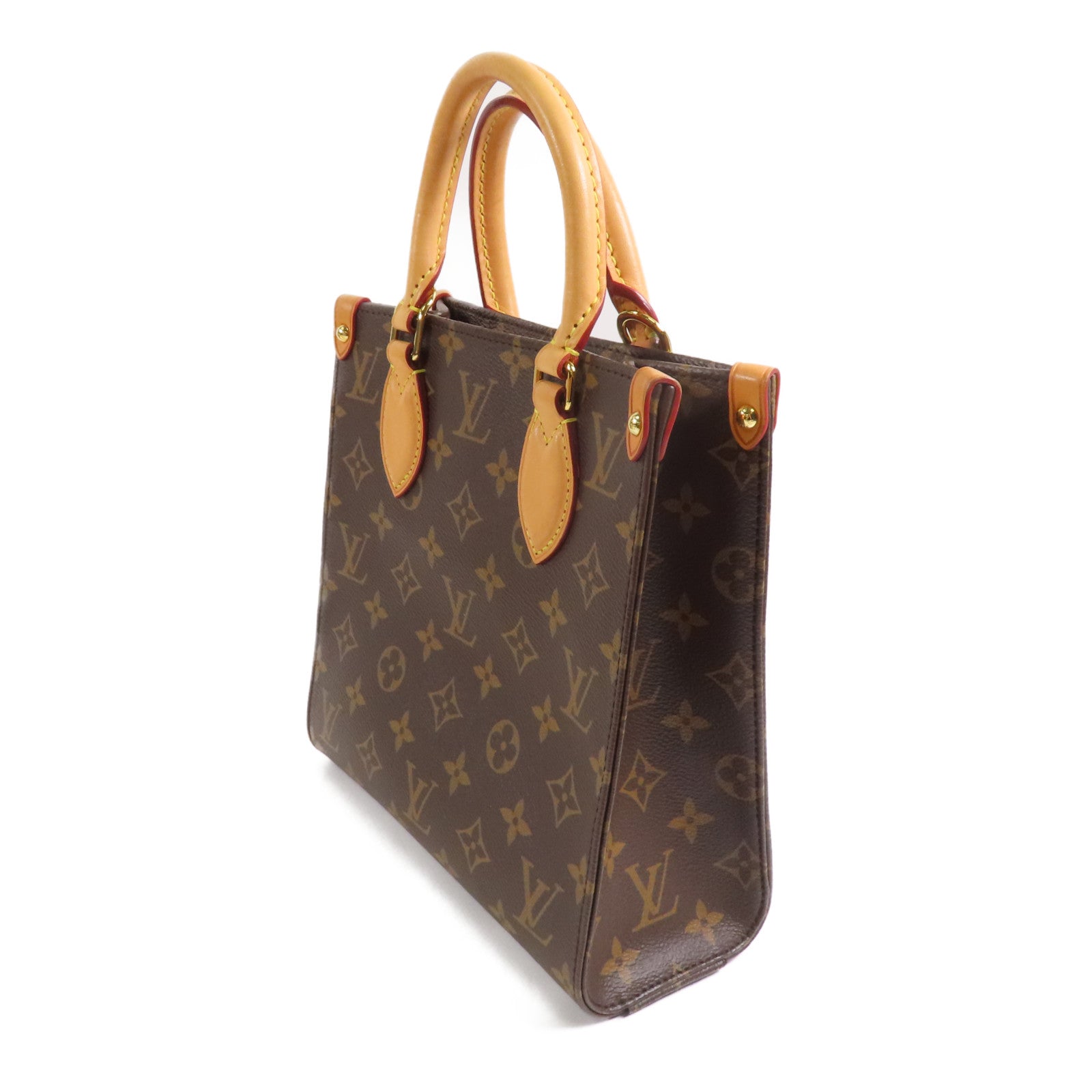 LOUIS VUITTON LV GHW Sac Plat BB 2 Way Shoulder Bag M46265 Monogram Brown