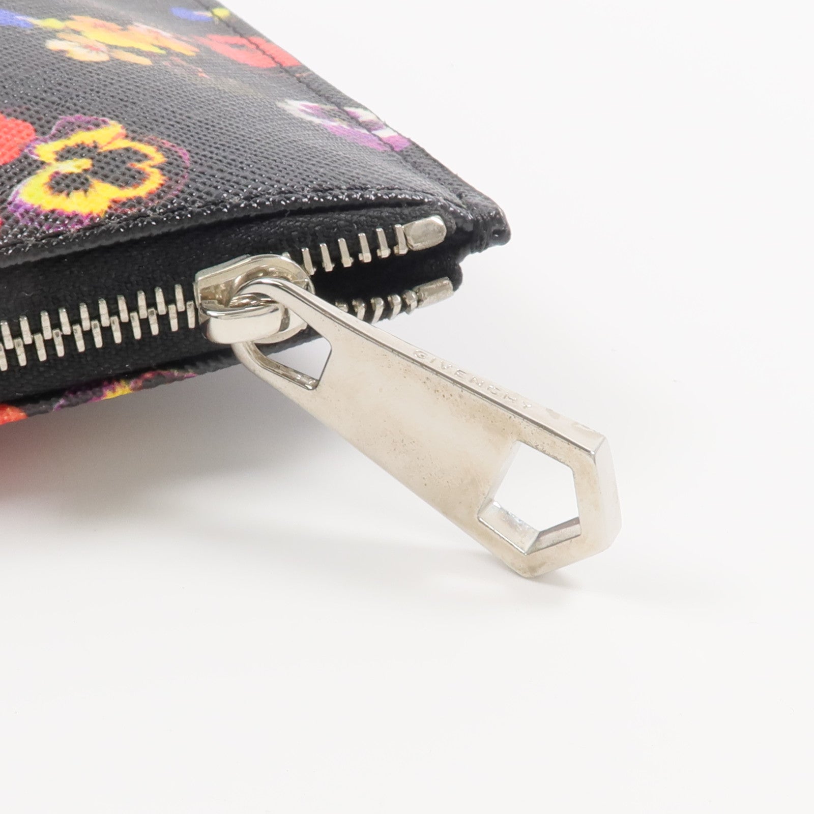 GIVENCHY 塗層帆布Night Pansy Pouch手拿包