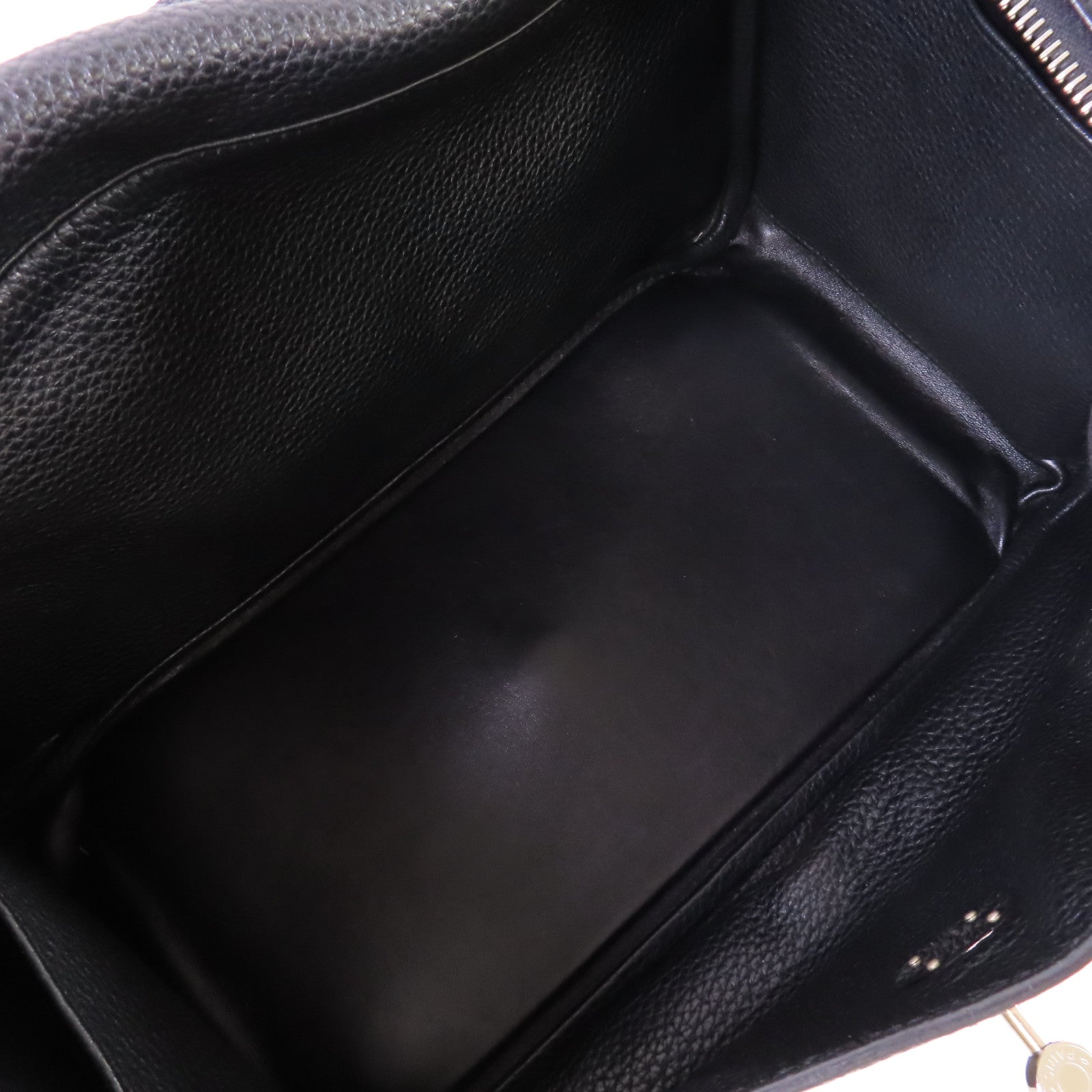 HERMES 【激減優惠】Clemence皮革Lindy 34 Shoulder Bag銀扣肩背袋黑色