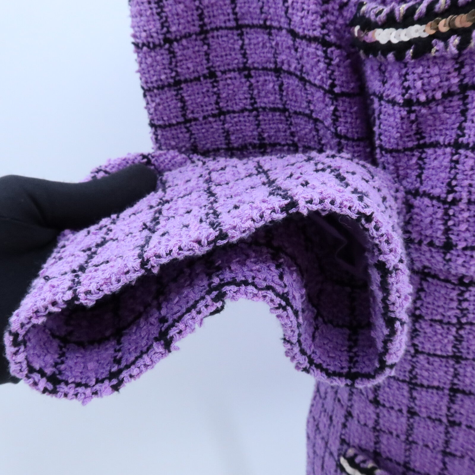 CHANEL Cotton/Polyamide Tweed Collarless Jacket外套