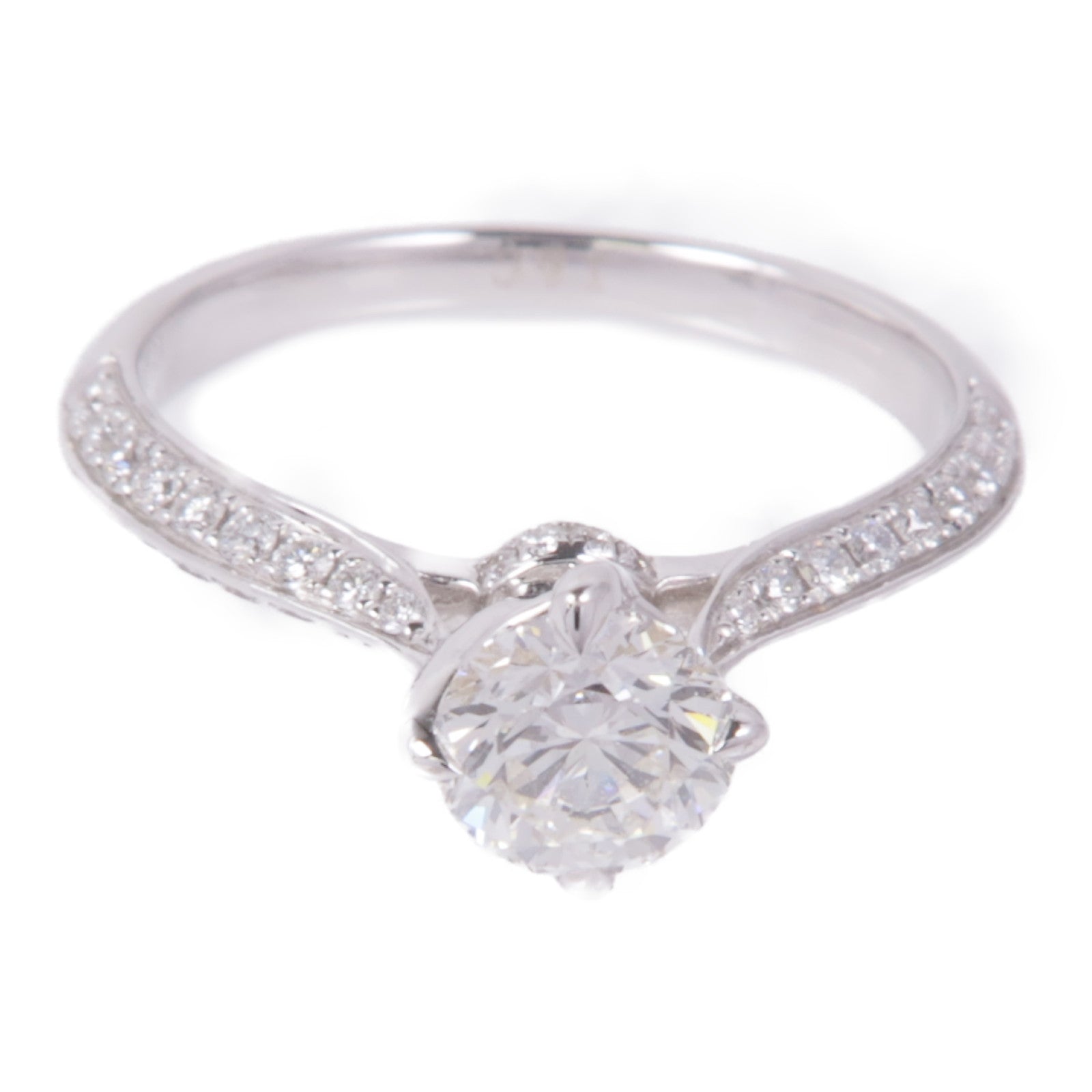 JEWELRY Diamond Ring 18K White Gold US#5