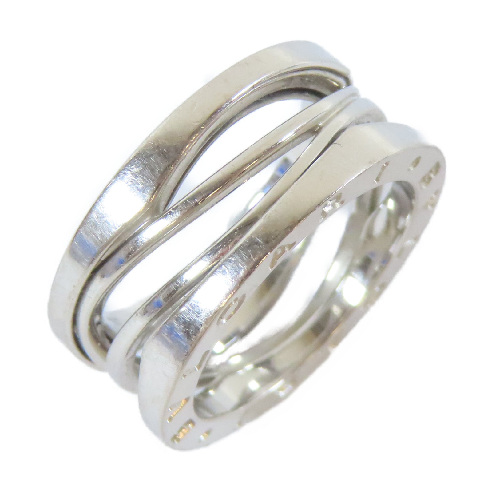 BVLGARI 18K白金B-zero1 Ring戒指Bvlgari#54/US#6.25
