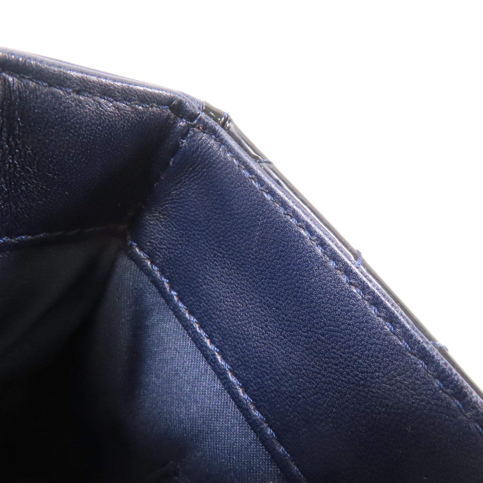 CHANEL 漆皮皮革Chain Shoulder Bag銀扣鏈帶肩背袋黑色