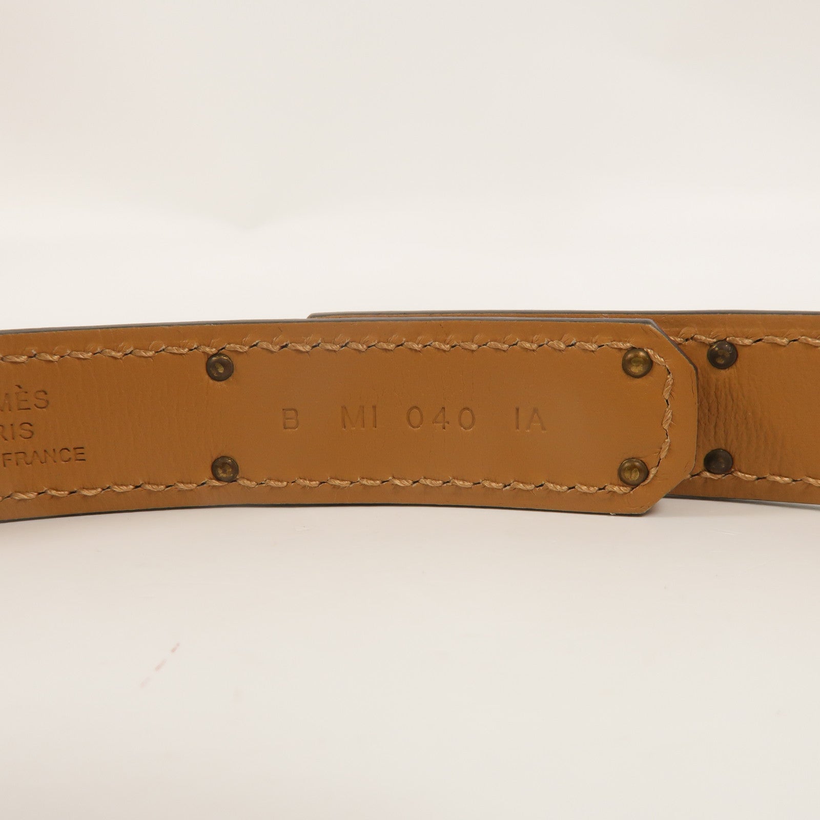 HERMES 【激減優惠】Epsom皮革Kelly Pocket 18 Belt皮帶Noir