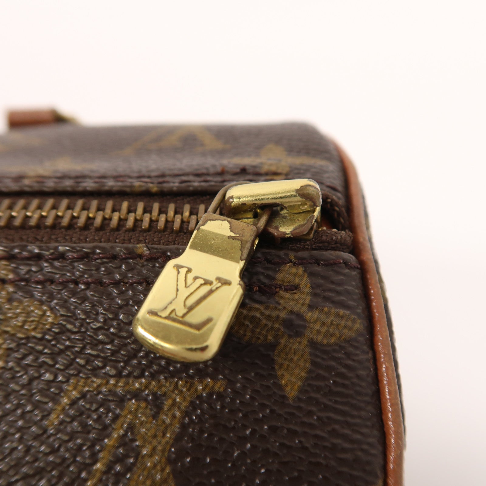 LOUIS VUITTON Monogram Papillon 30金扣手挽袋