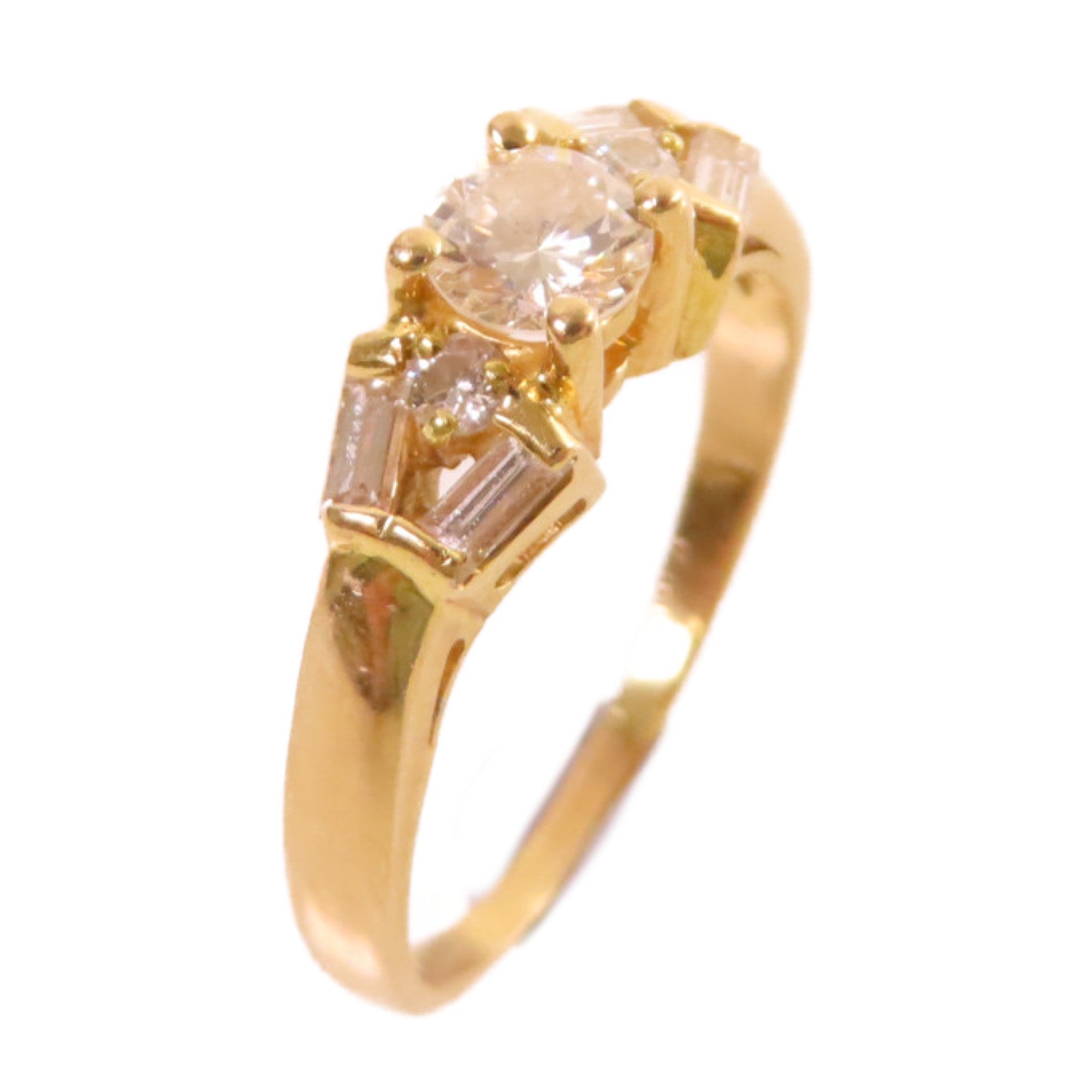 JEWELRY 【激減優惠】18K黃金/鑽石Diamond Ring戒指US#5.75