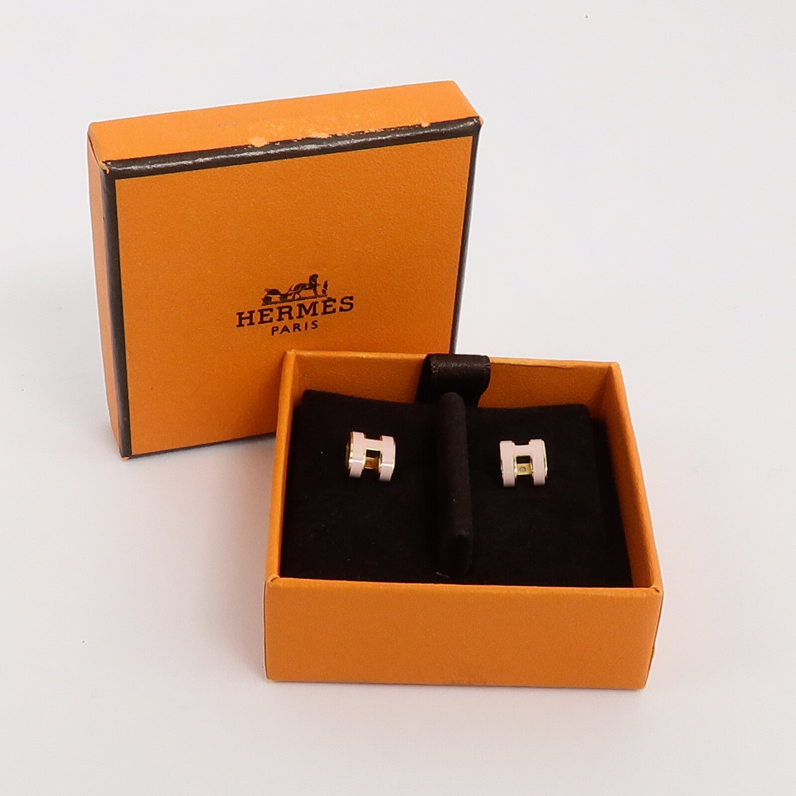 HERMES 金屬Mini Pop H Earrings耳環