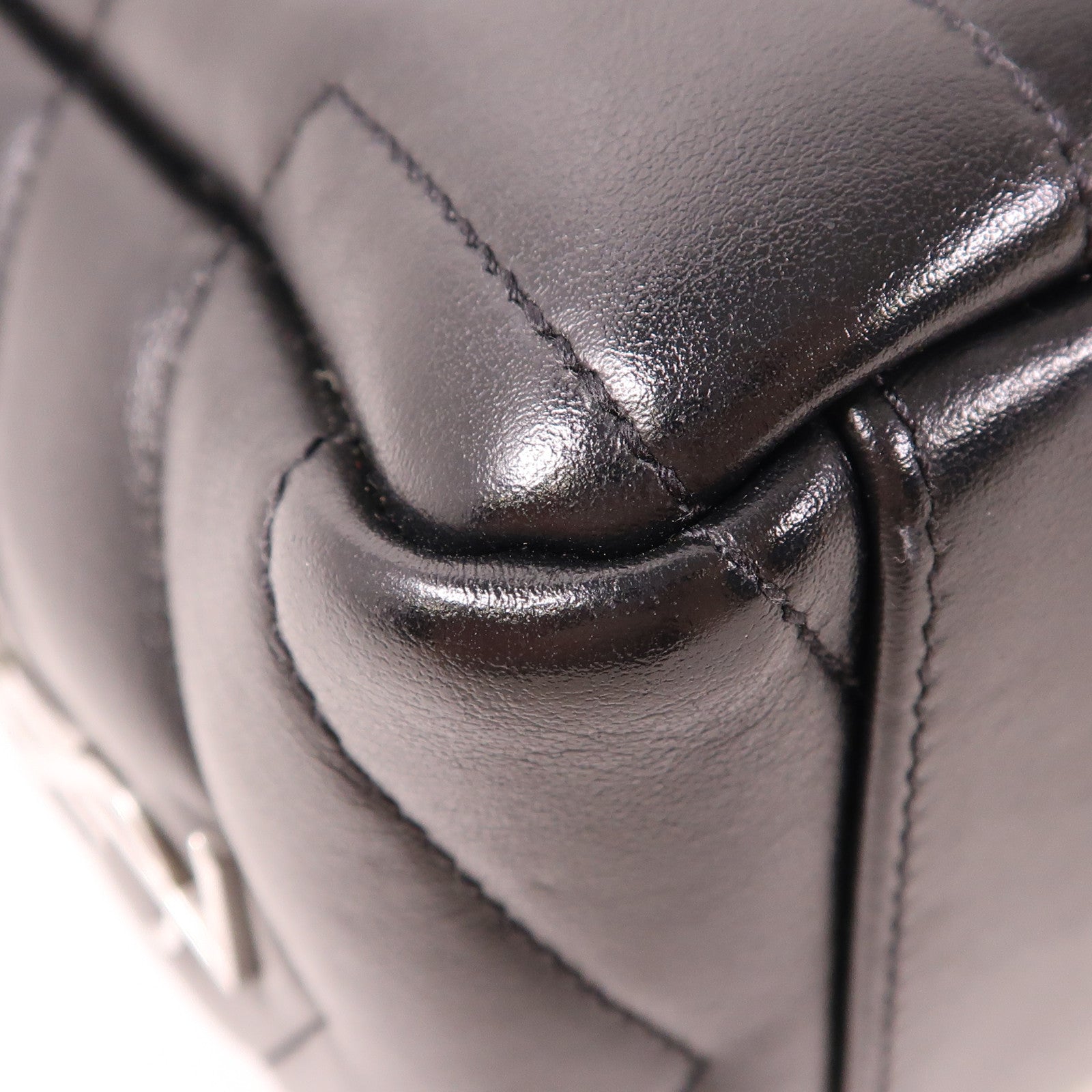 SAINT LAURENT 牛皮皮革Loulou Bag銀扣鏈帶肩背袋