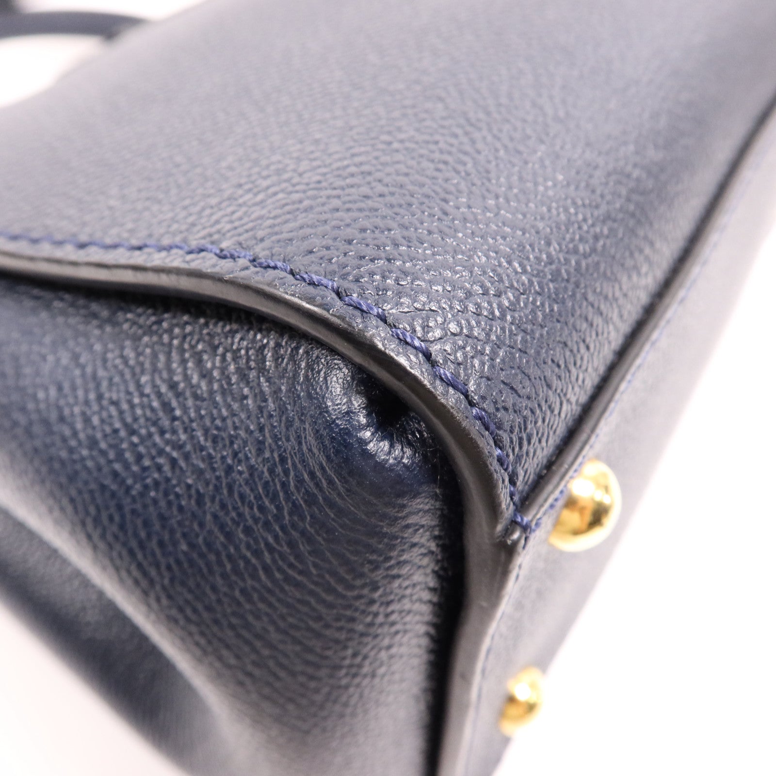 BURBERRY 牛皮皮革2Way Shoulder金扣手挽肩背兩用袋