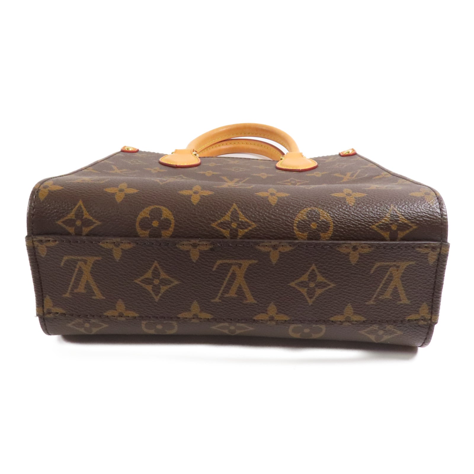 LOUIS VUITTON LV GHW Sac Plat BB 2 Way Shoulder Bag M46265 Monogram Brown