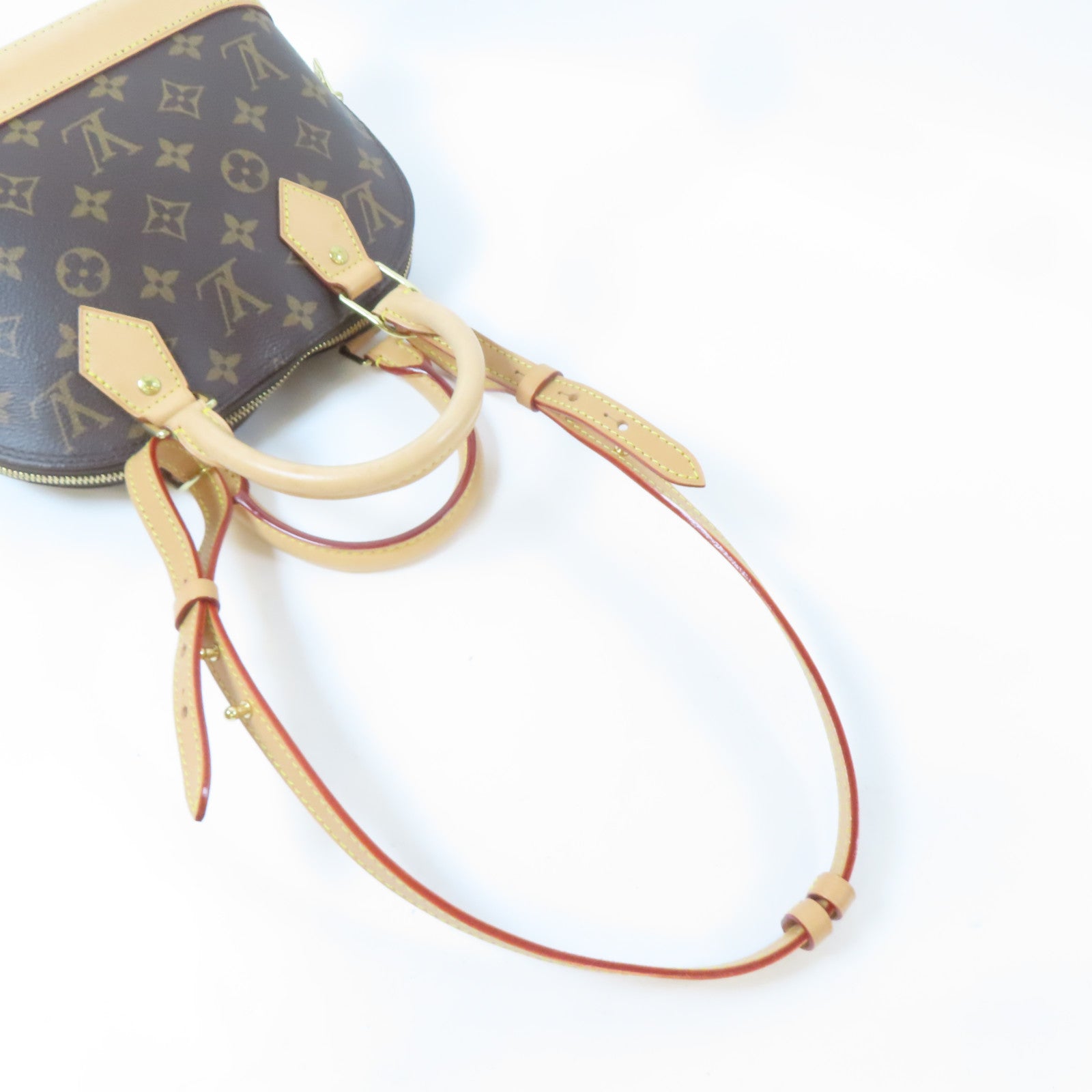 LOUIS VUITTON 【激減優惠】Monogram Alma BB金扣手挽肩背兩用袋啡色