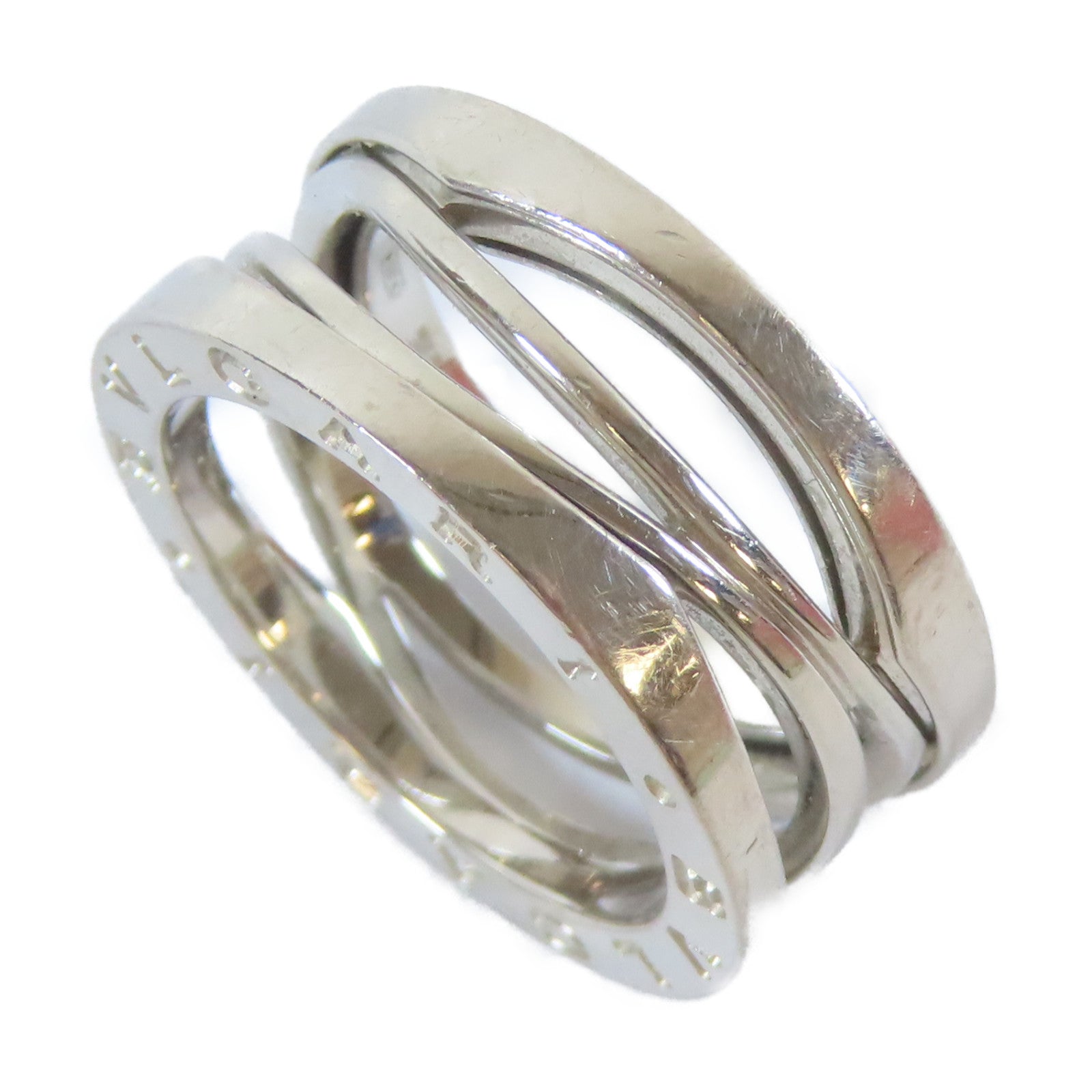 BVLGARI 18K白金B-zero1 Ring戒指Bvlgari#54/US#6.25