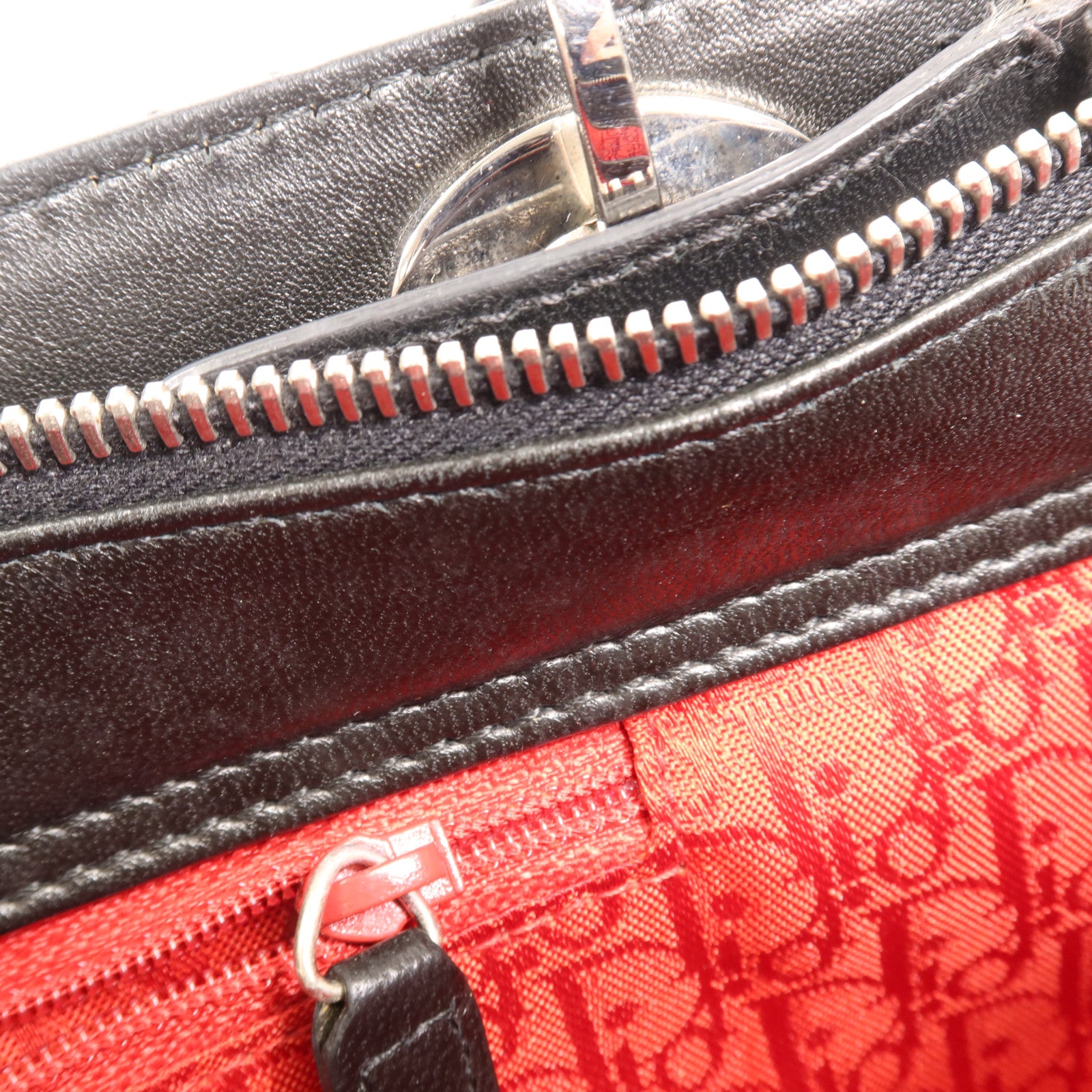 Dior 羊皮皮革Shoulder Bag銀扣肩背袋