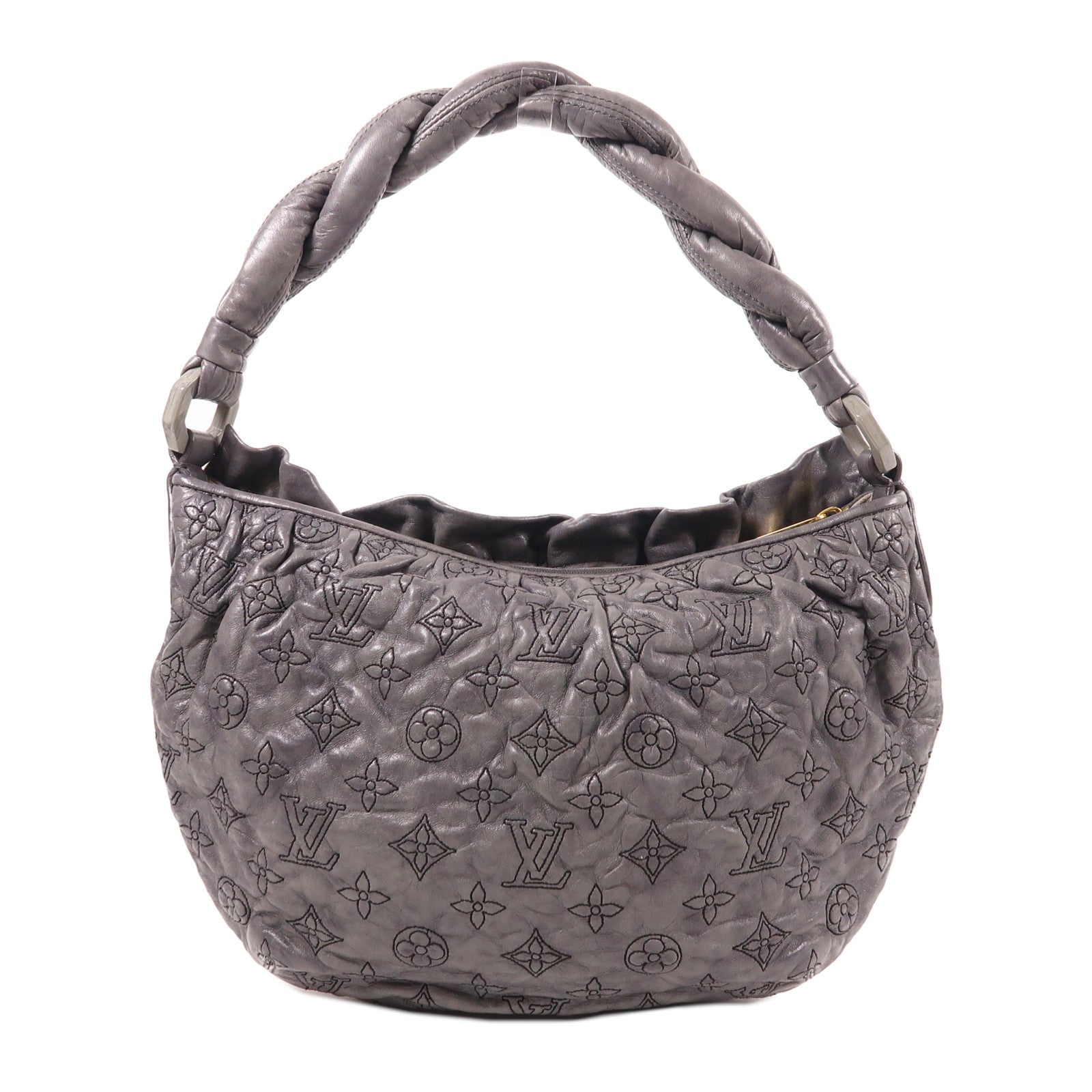LOUIS VUITTON 羊皮皮革Olympe Nimbus PM金扣肩背袋