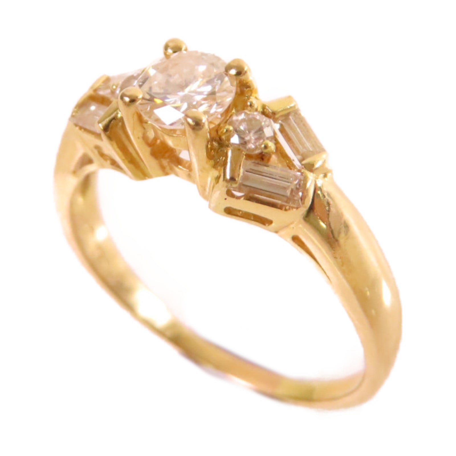 JEWELRY 【激減優惠】18K黃金/鑽石Diamond Ring戒指US#5.75
