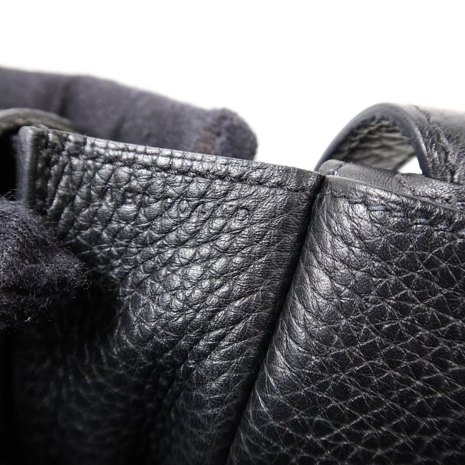 HERMES Clemence皮革Halzan 31手挽肩背兩用袋Noir