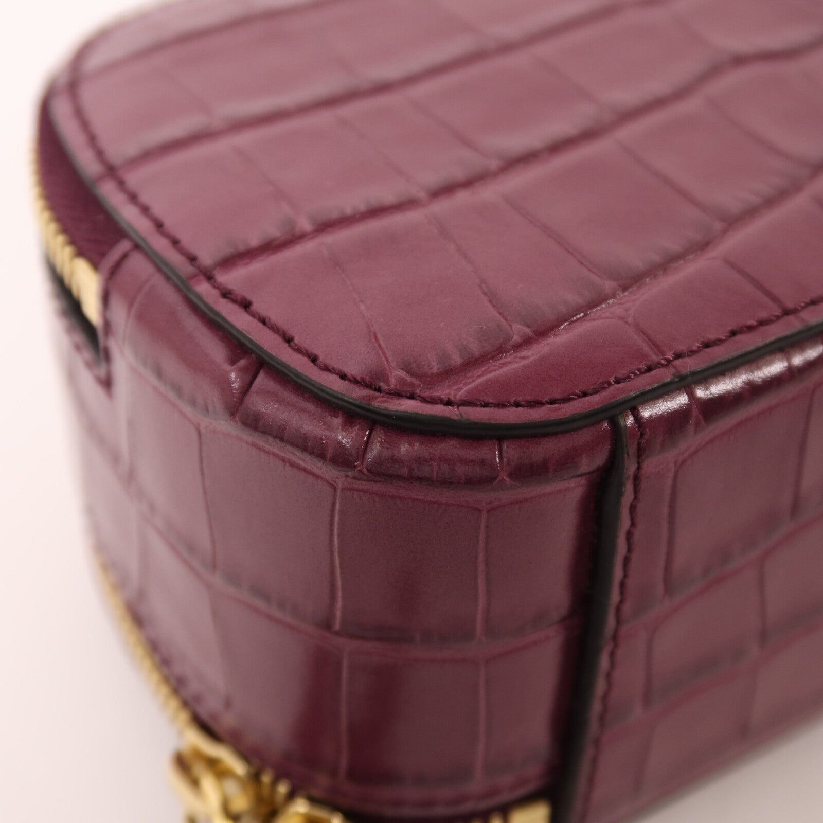 Chloe 牛皮皮革Mini C Bag金扣鏈帶手挽肩背兩用袋