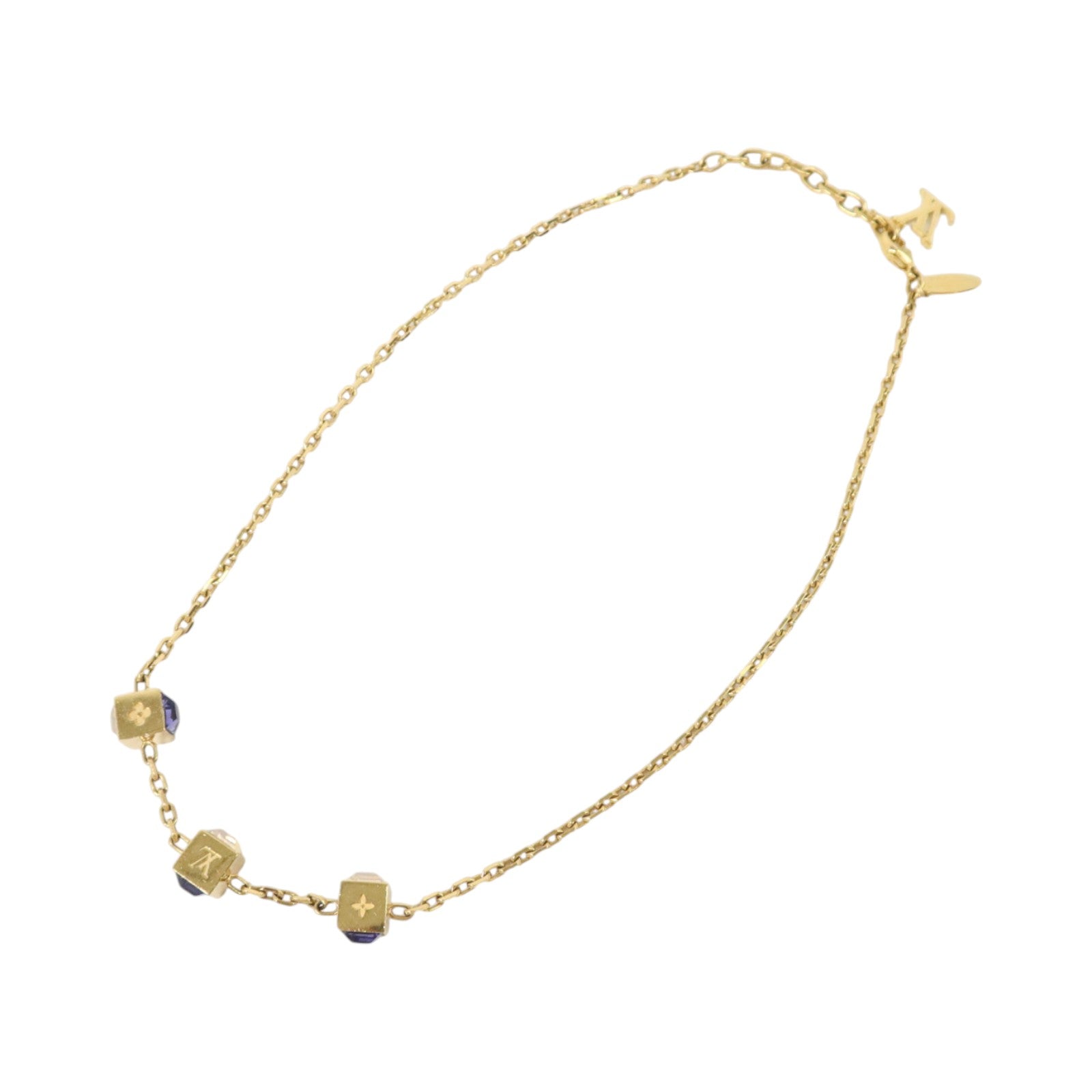 LOUIS VUITTON 金屬/PVC Collier Gamble Necklace項鏈