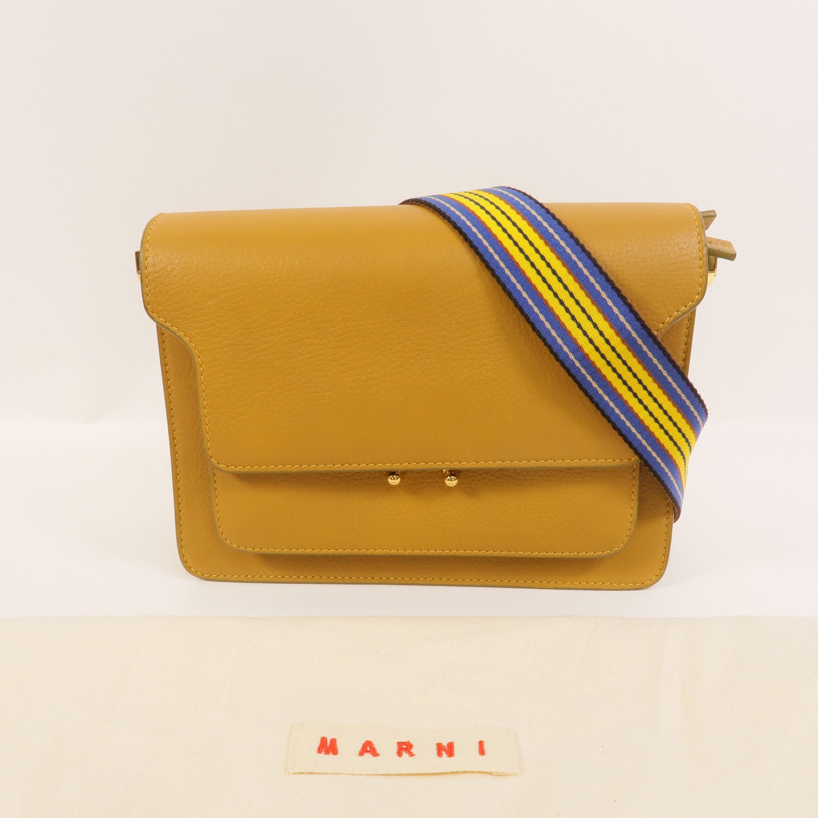 SELECTION 牛皮皮革Marni Trunk肩背袋
