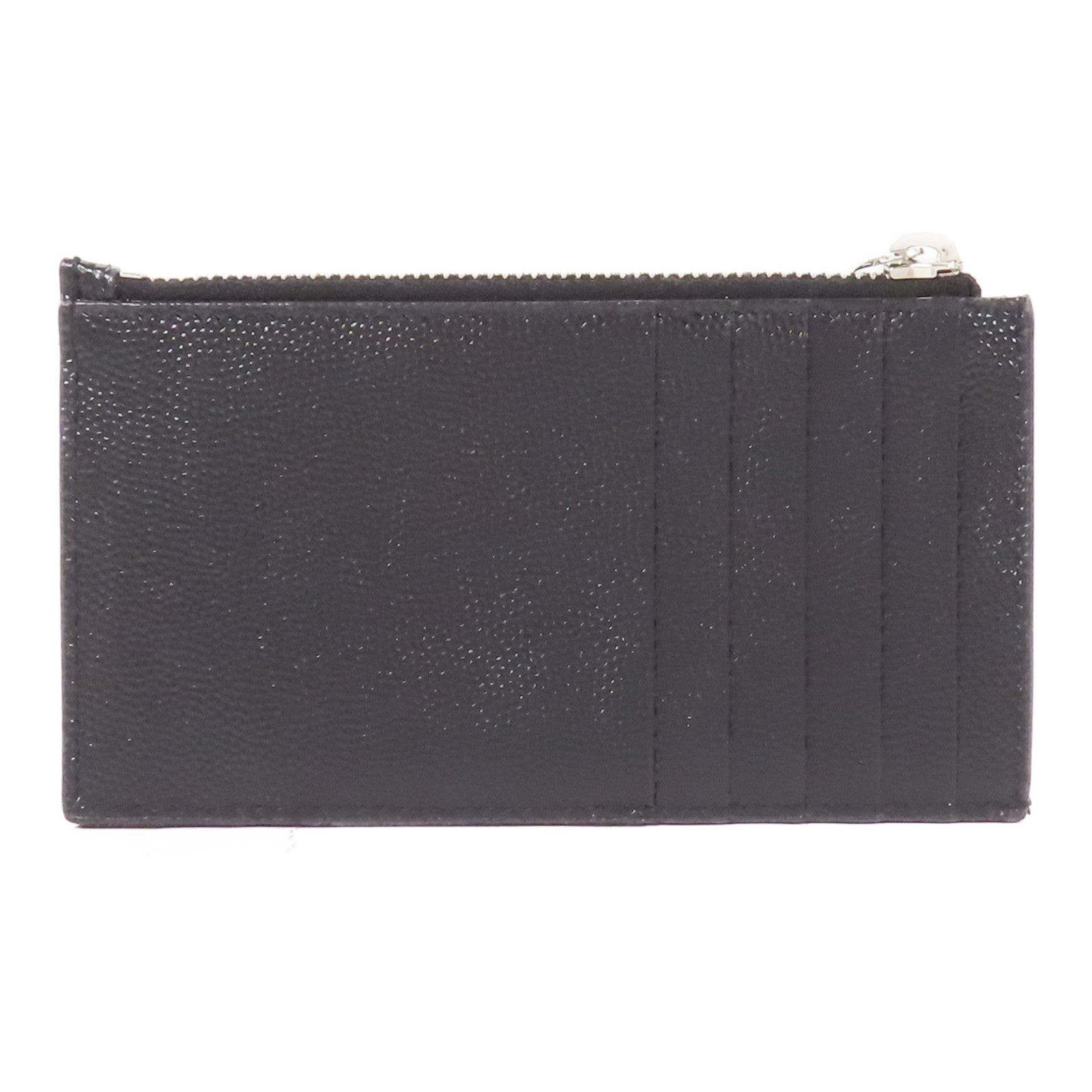 SAINT LAURENT 牛皮皮革Card Case銀扣卡片套