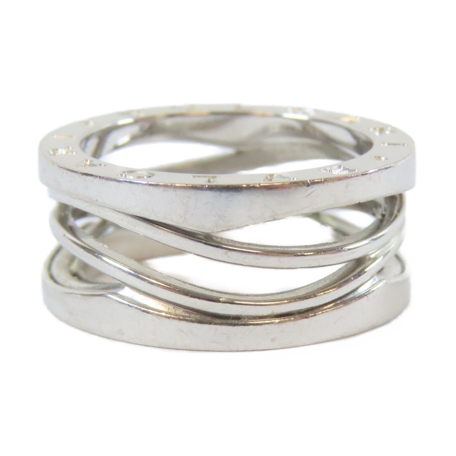 BVLGARI 18K白金B-zero1 Ring戒指Bvlgari#54/US#6.25