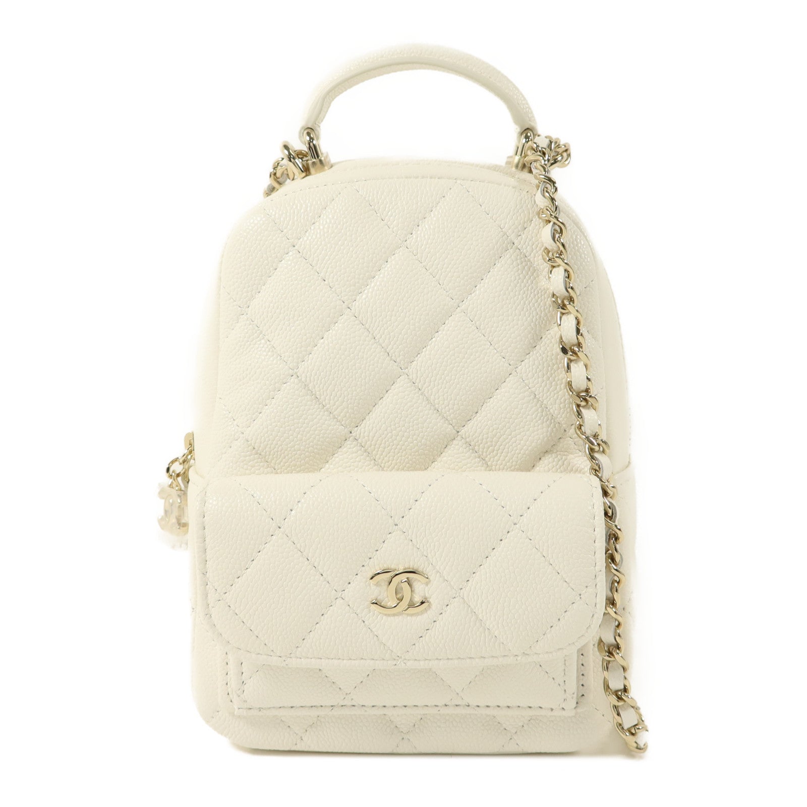 CHANEL 牛皮皮革Mini Backpack背包