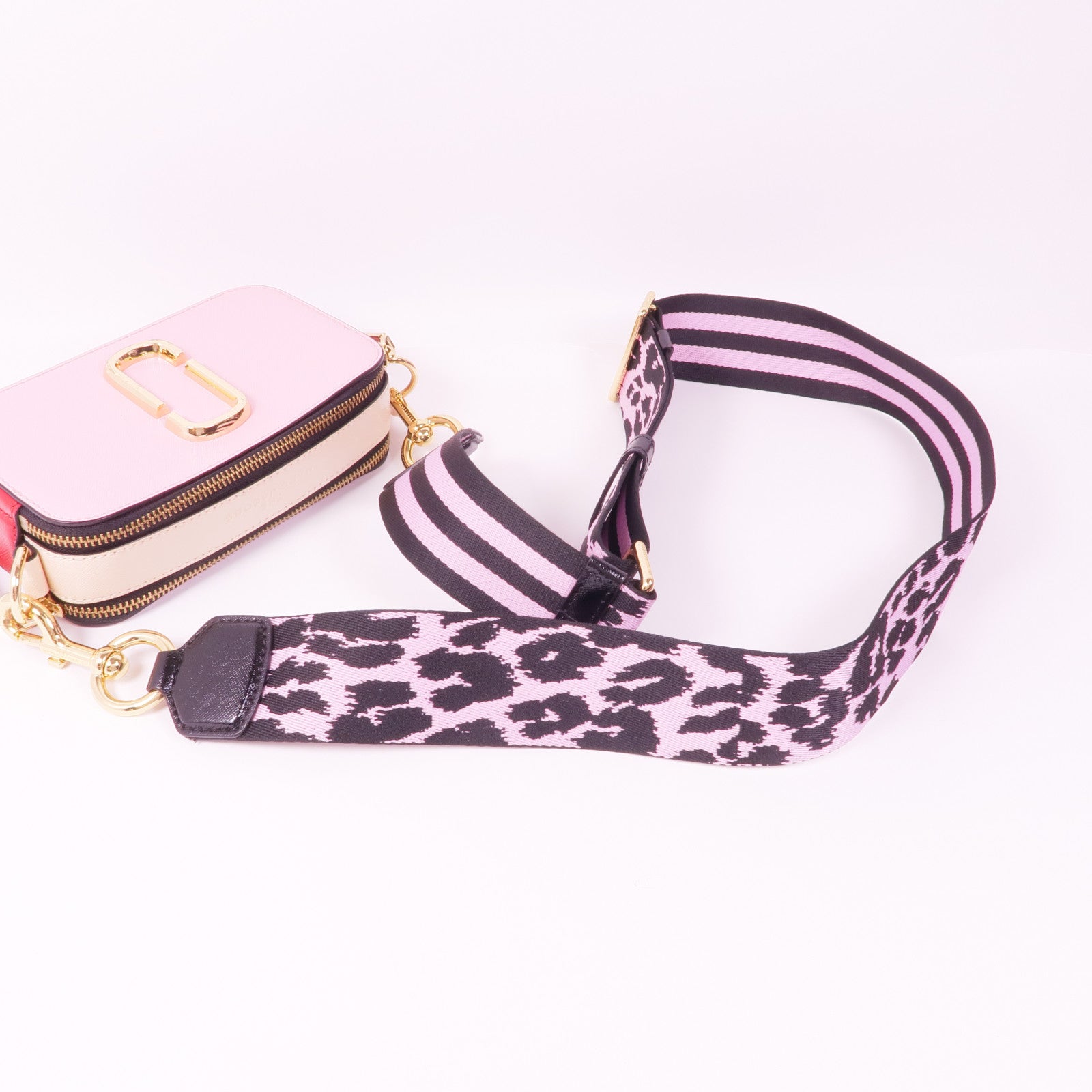 MARC JACOBS 牛皮皮革Shoulder Bag金扣肩背袋