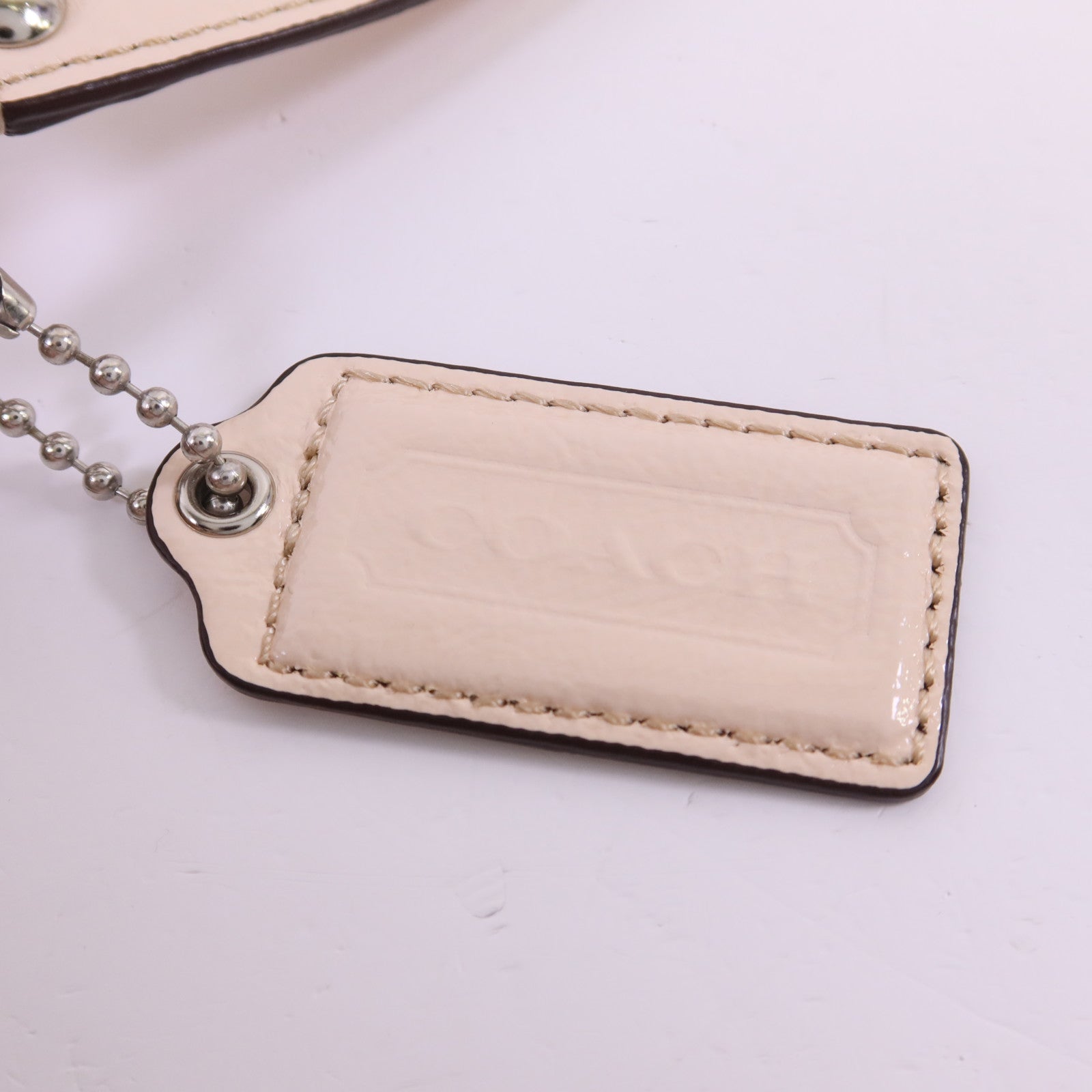 COACH 帆布Shoulder Bag銀扣肩背袋